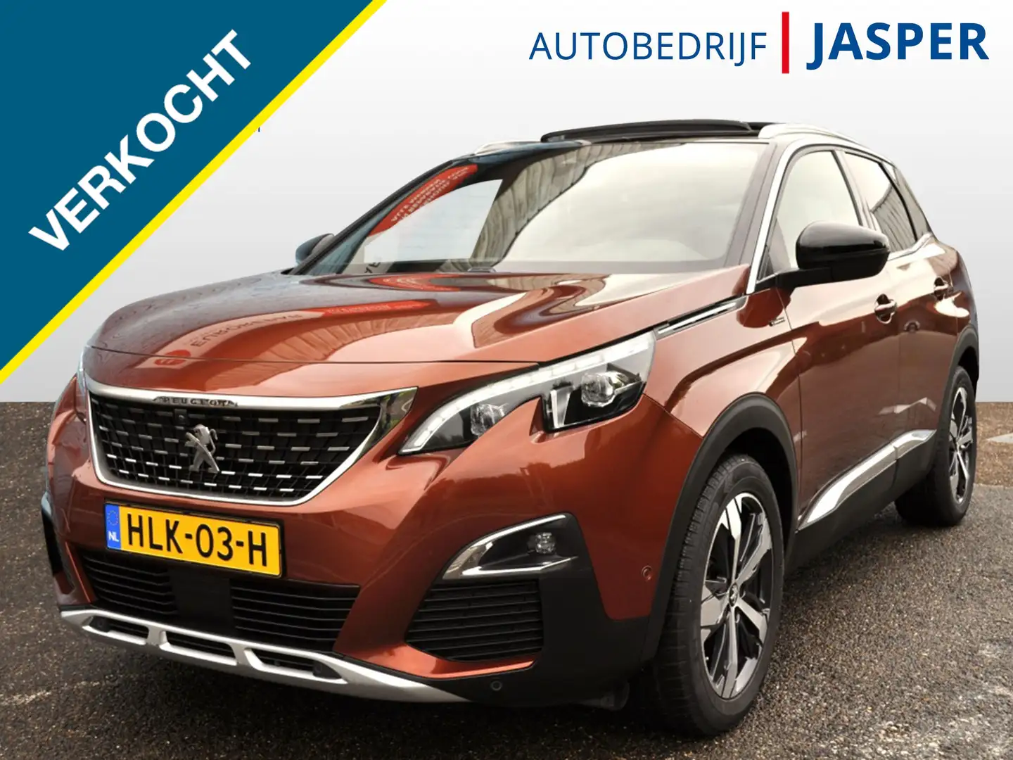Peugeot 3008 1.2 GT Line Aut Pano leer keyless elektr klep Bruin - 1