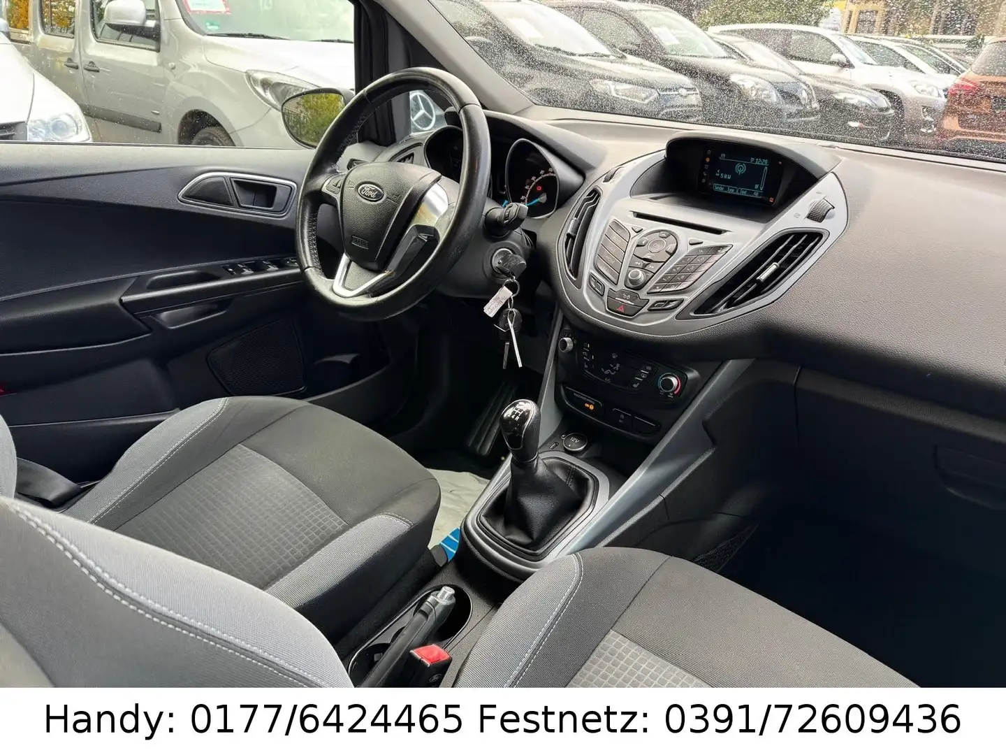 Ford B-Max 1,0 2.HAND/KLIMA/SHZ/4xel.FH/ZV mit FB/ALU Grijs - 2