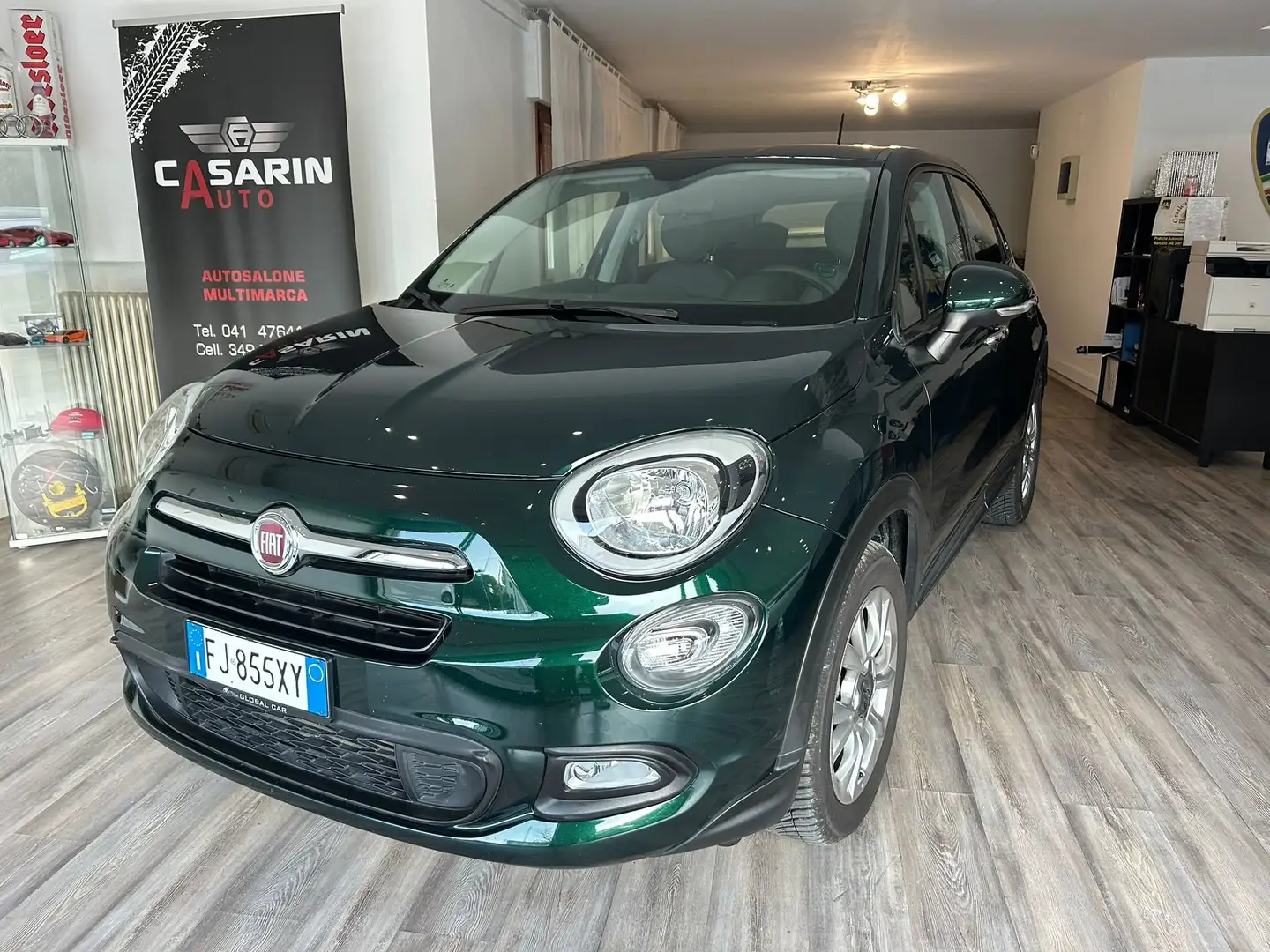 Fiat 500X 500 X 2015 1.3 mjt Lounge 4x2 95cv Groen - 1
