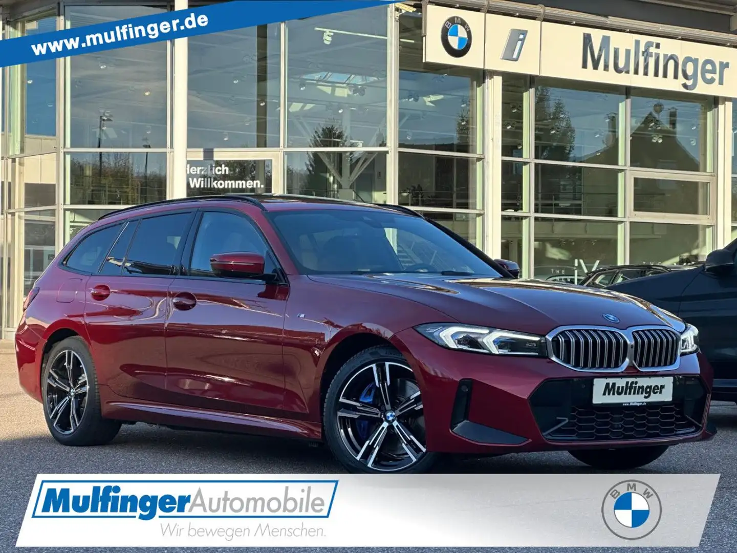 BMW 330 e T M Sport FACELIFT HUD PanoD.SuView.H/K AHK Rouge - 1