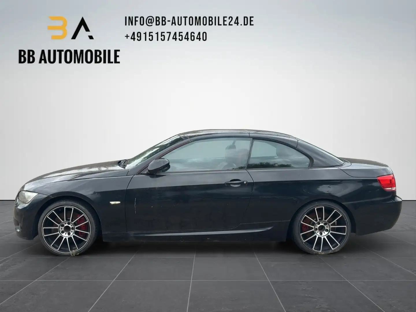 BMW 335 Cabrio 335i M SPORT PAKET AUTO.M LEDER/ROT Black - 2