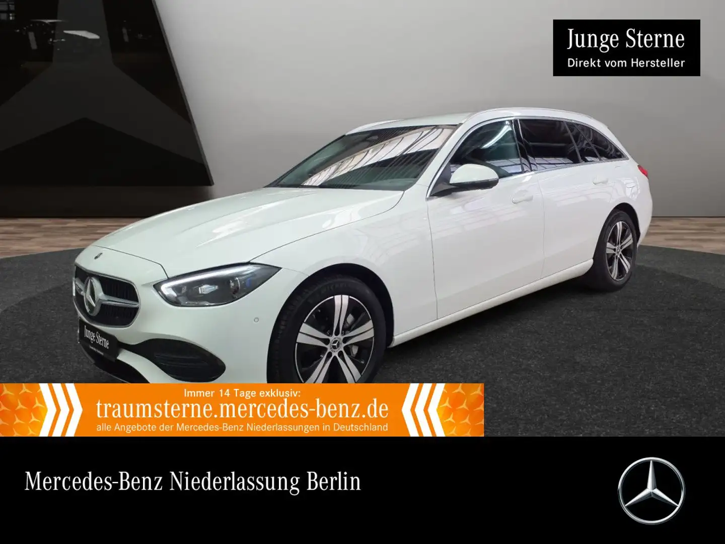 Mercedes-Benz C 300 e T AVANTG+360+TOTW+KEYLESS+9G Weiß - 1