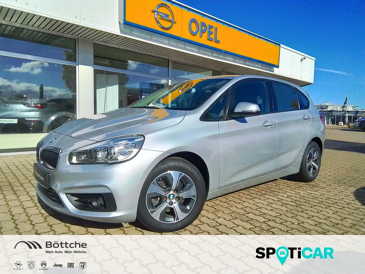 BMW 218 i Active Tourer Advantage Argent - 1