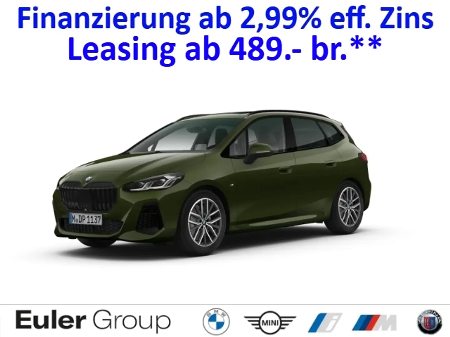 BMW 223 Active Tourer d xDrive M-Sport Pano AHK 18'' HUD K Grün - 1