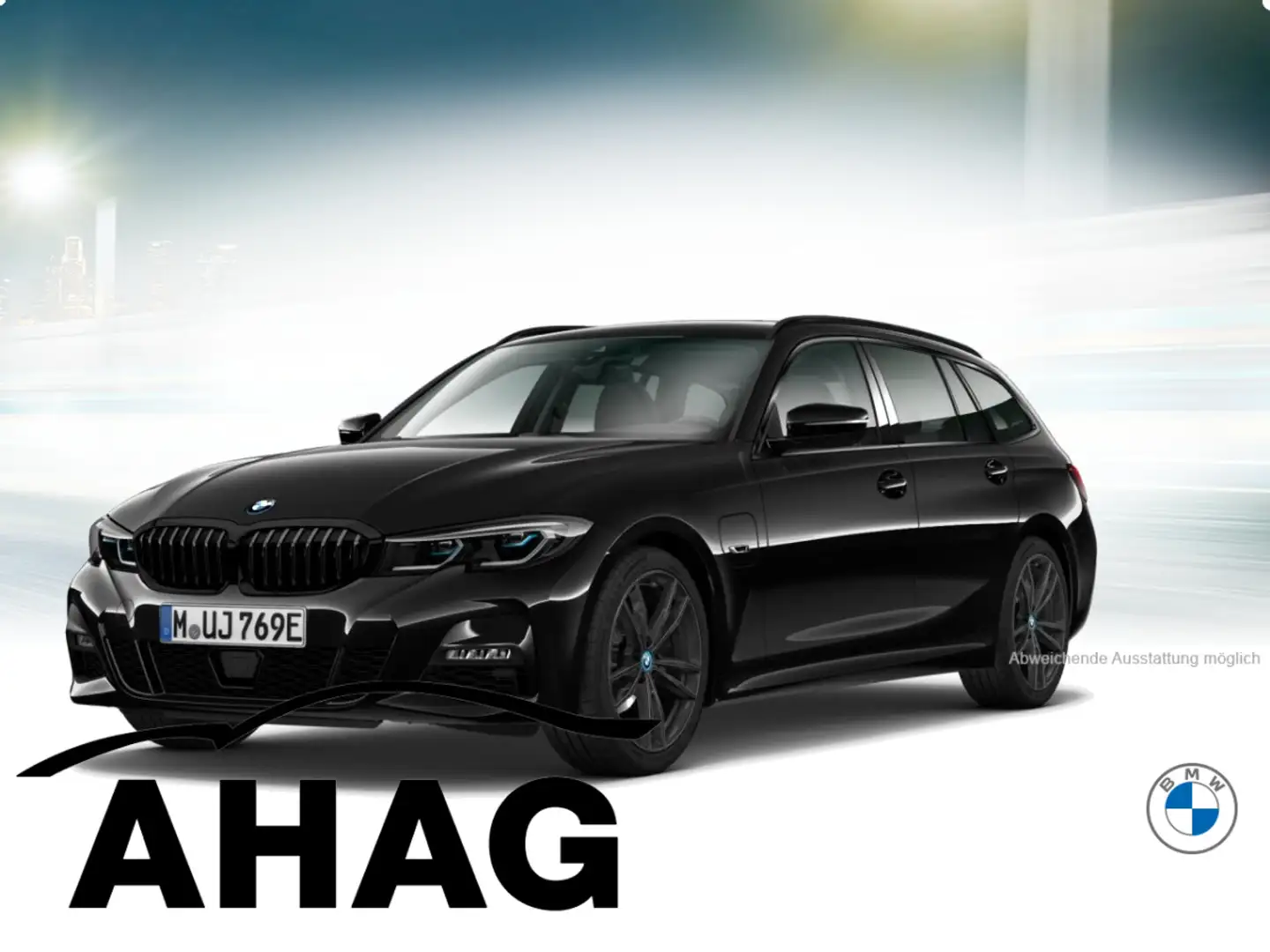 BMW 320 e Touring M Sport*Innovationspaket*Laserlicht Zwart - 2
