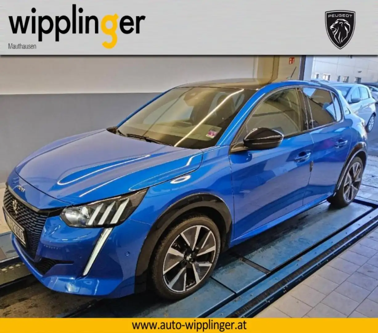 Peugeot 208 E-208 GT Pack 136PS Elektro 3-ph LP € 40.918,- Blau - 1