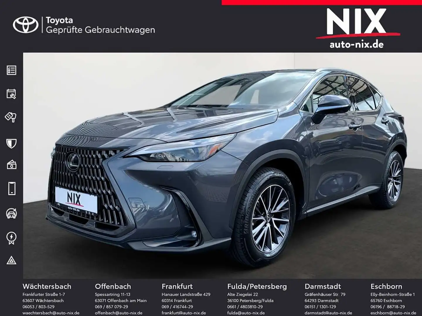 Lexus NX 350h 2.5 Hybrid Executive Tech.-Paket 8-fach bereift Grau - 1