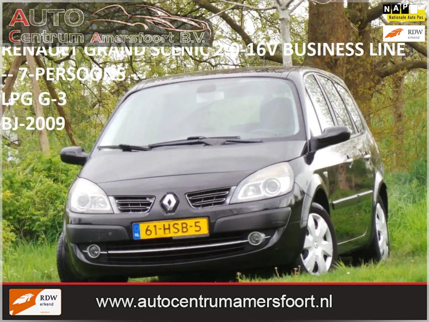 Renault Grand Scenic 2.0-16V Business Line 7p. ( LPG G-3 + 7-PERSOONS ) crna - 1