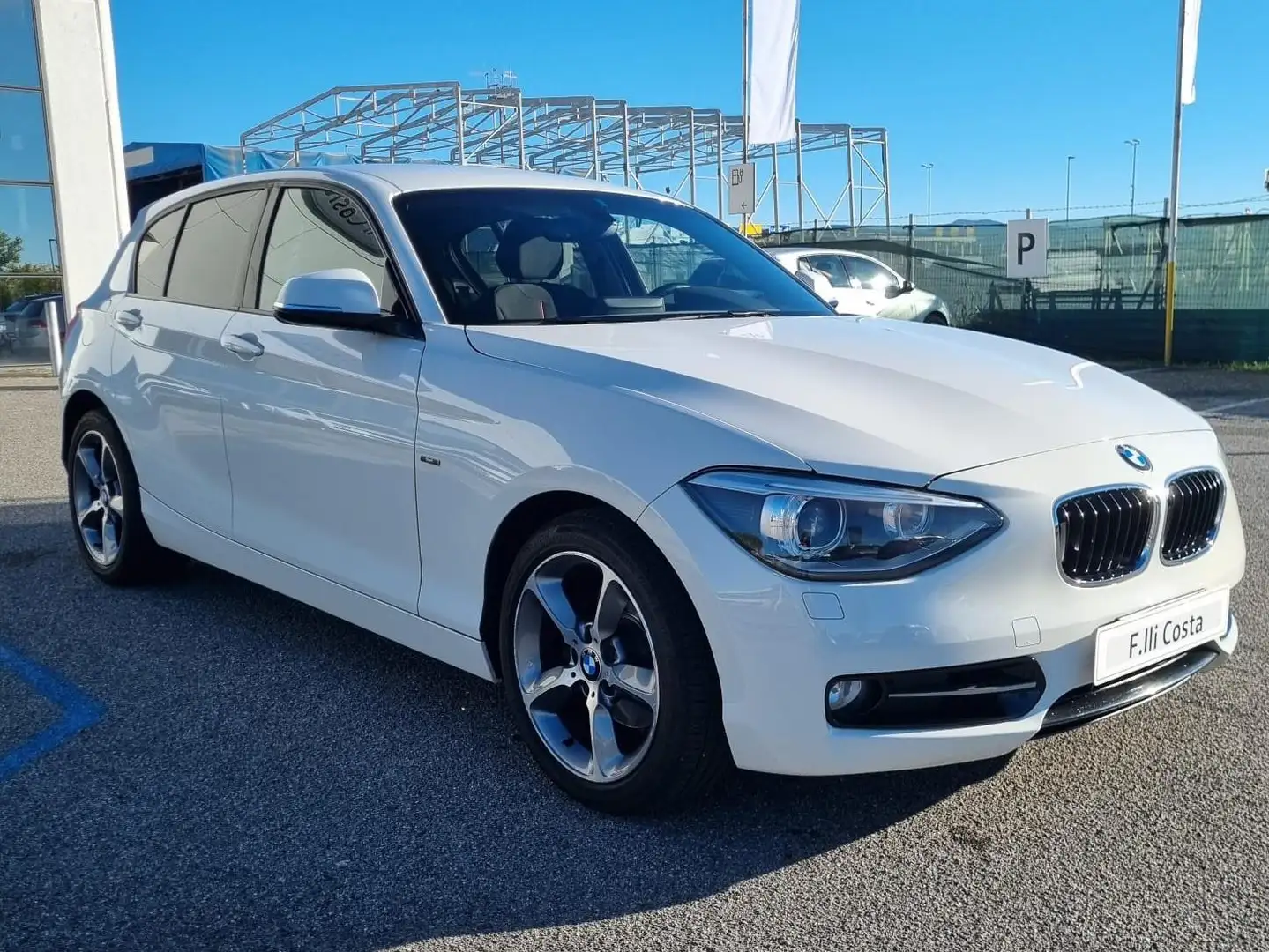 BMW 120 Serie 1 120d Sport Bianco - 2