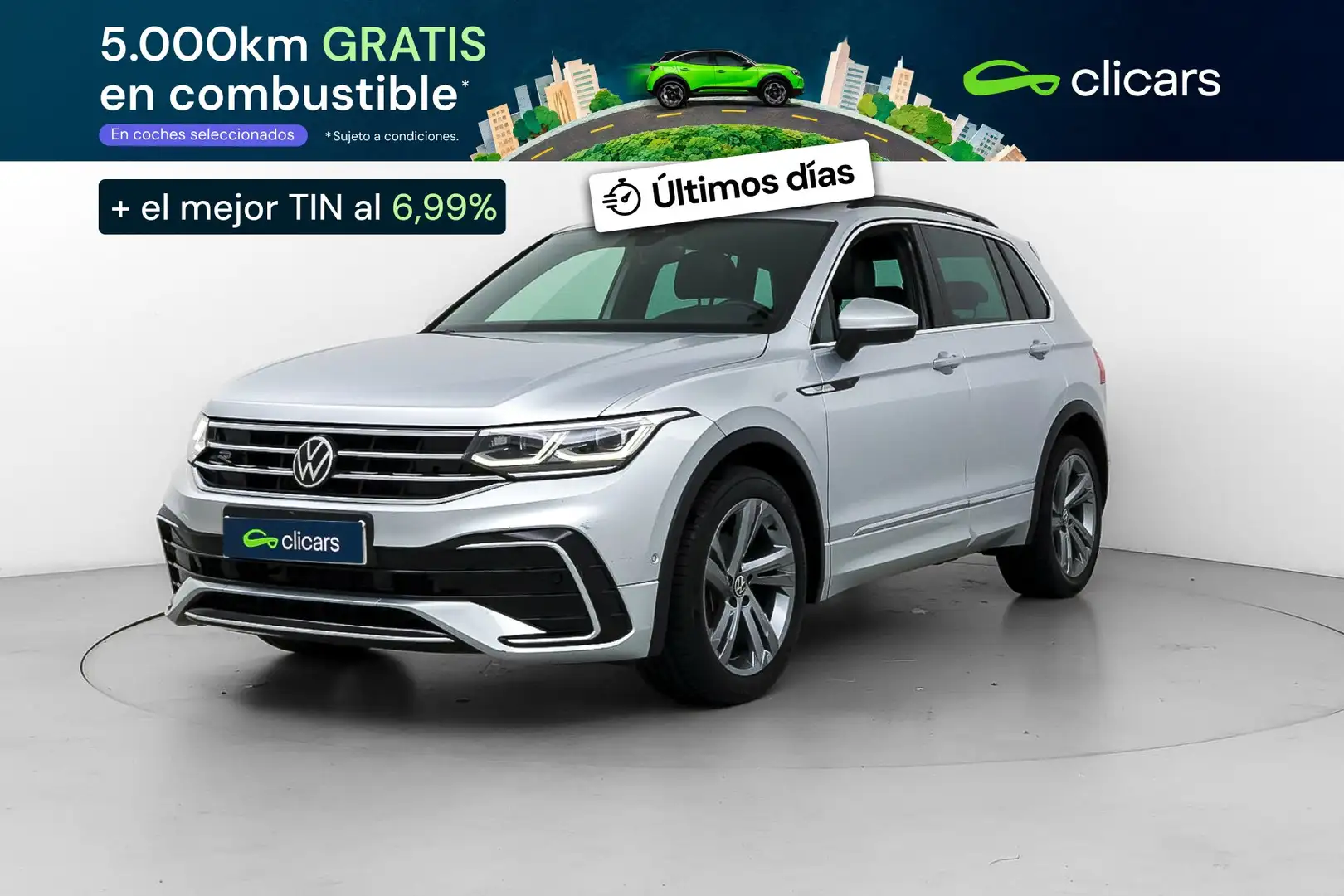 Volkswagen Tiguan 2.0TDI R-Line DSG 110kW Plateado - 1