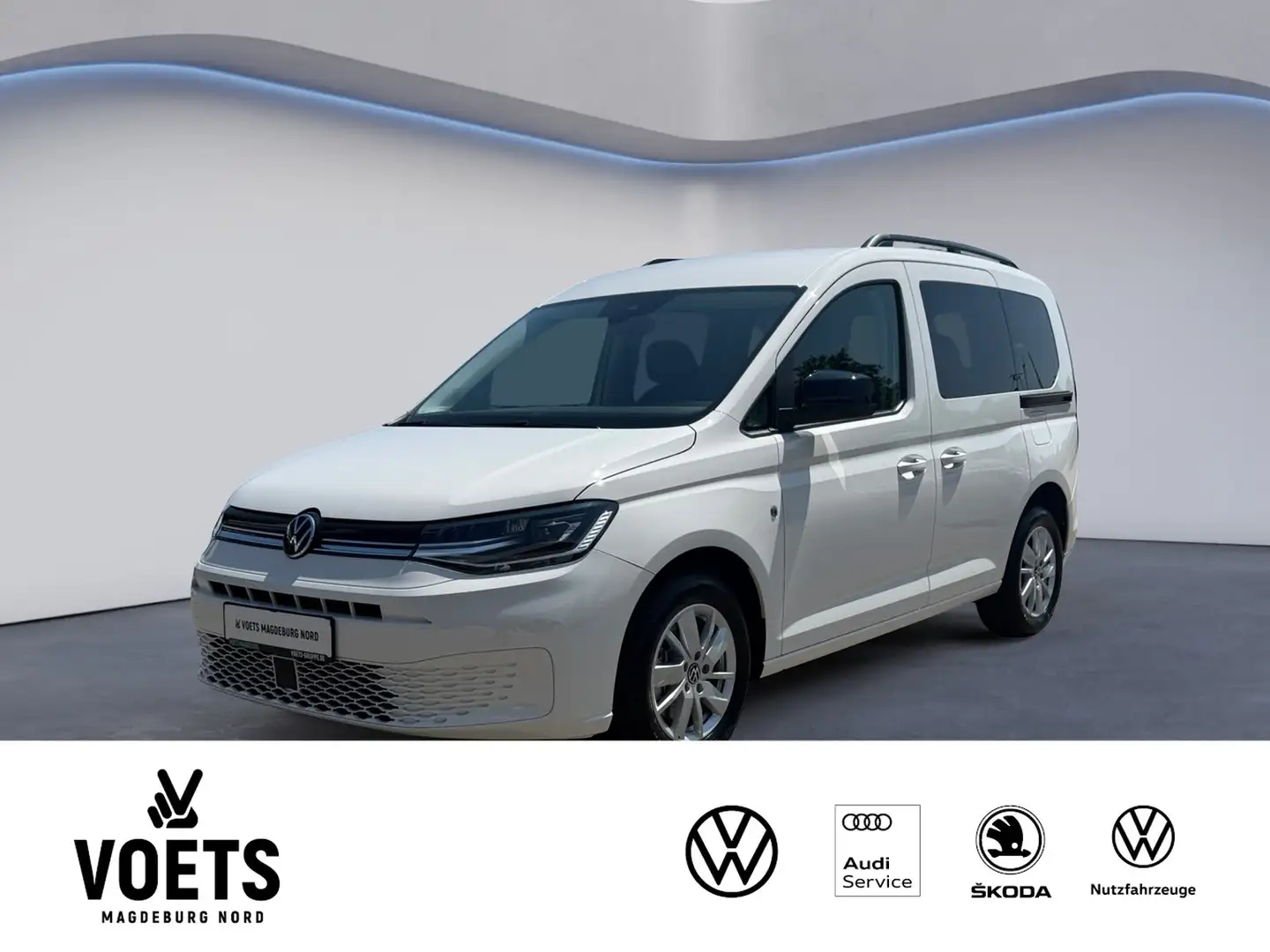 Volkswagen Caddy 2.0TDI DSG Life LED+NAVI+ACC+STANDHEIZUNG+ Weiß - 1