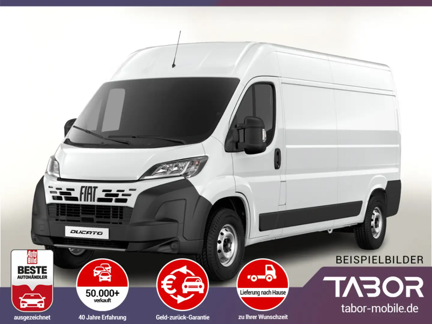 Fiat Ducato 35 2.2 140 L3H2 Kam Temp PDC 5"-DAB 3-S Weiß - 1