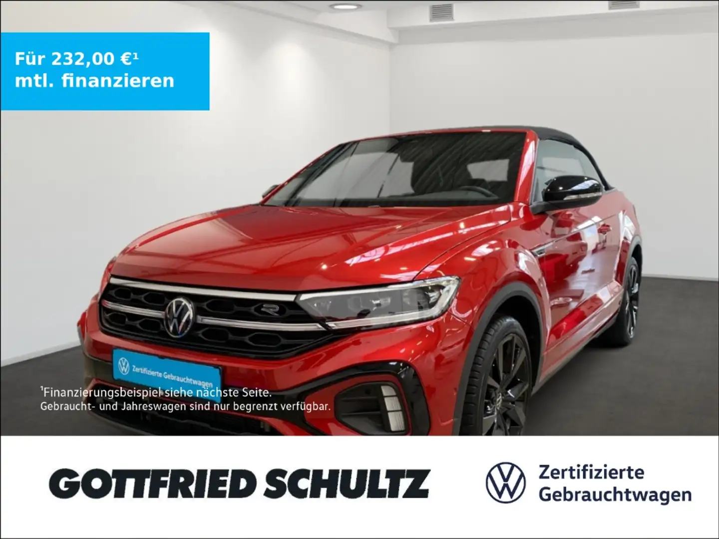 Volkswagen T-Roc Cabriolet TSI DSG R-LINE BLACK-STYLE AHK NAVI Rot - 1