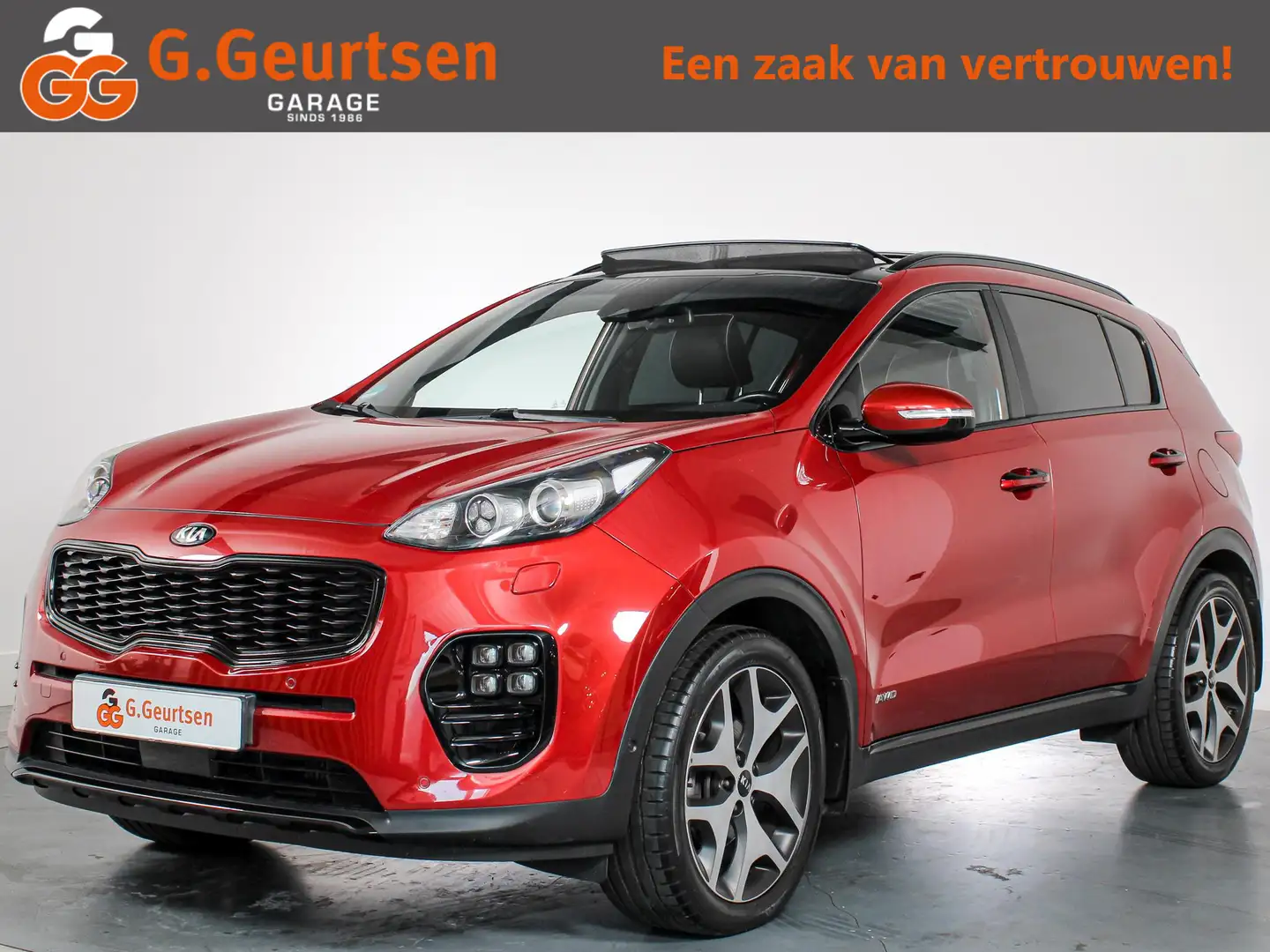 Kia Sportage 1.6 T-GDI 4WD GT-Line PlusLine, Trekhaak, Panorama Rosso - 1
