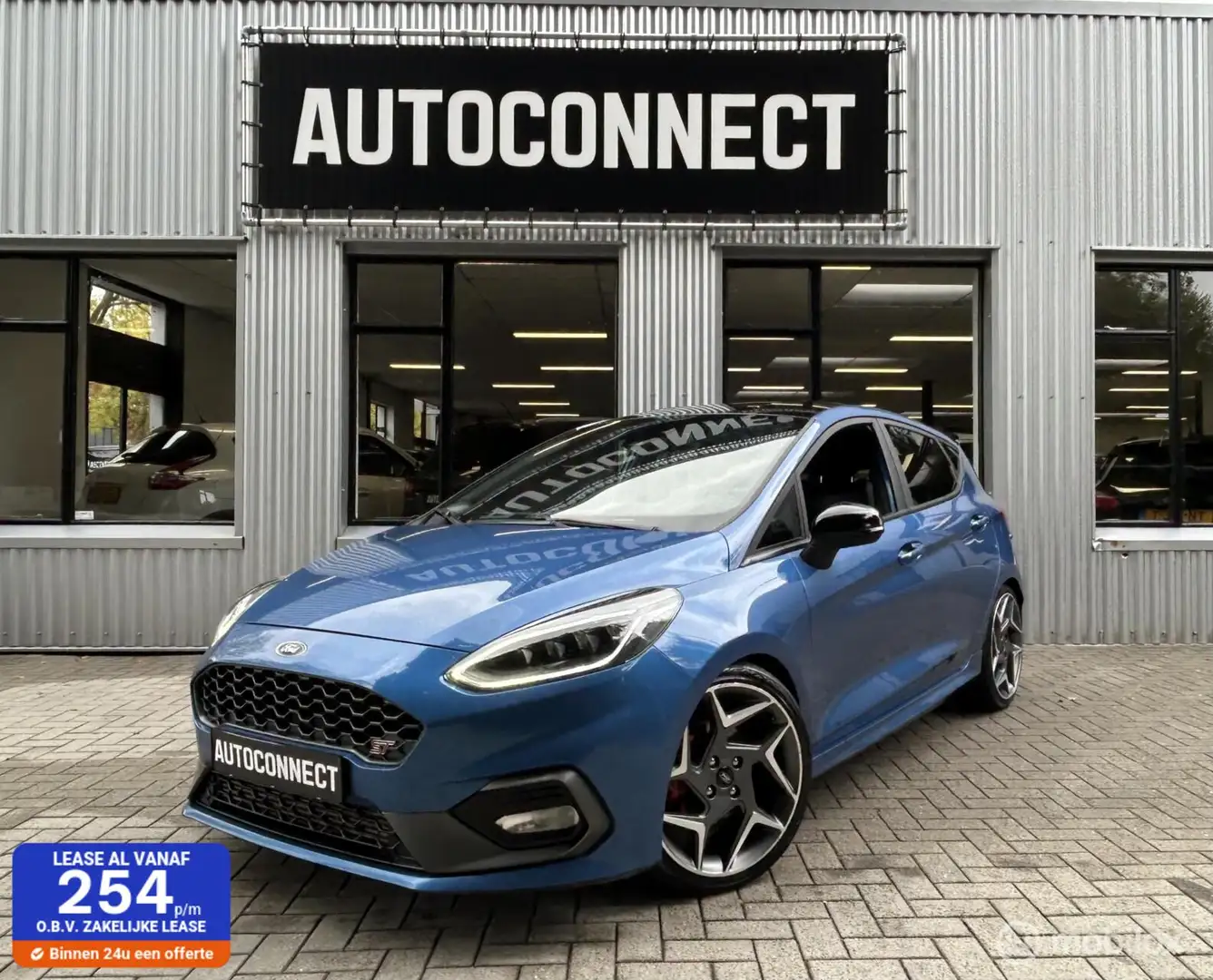 Ford Fiesta 1.5 EcoBoost ST-3 NAVI, CAMERA, 5 DRS, 200 PK Azul - 1
