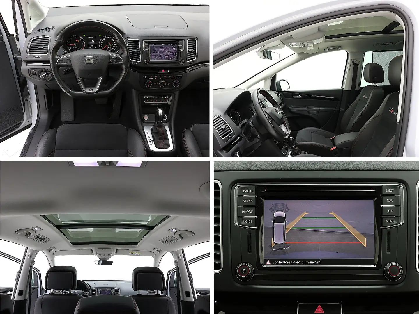 SEAT Alhambra 2.0 TDI DSG FR Line 7 Posti✔️TETTO APRIBILE Blanc - 2