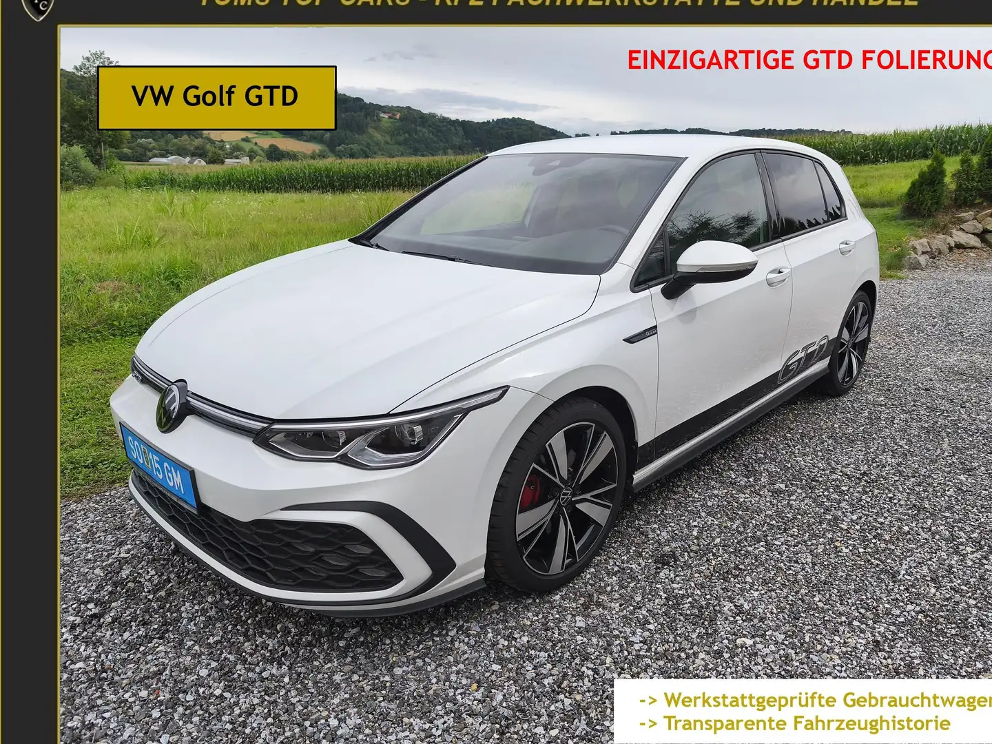 Volkswagen Golf GTD wenig KM, Rückfahrkamera, Service NEU Weiß - 2