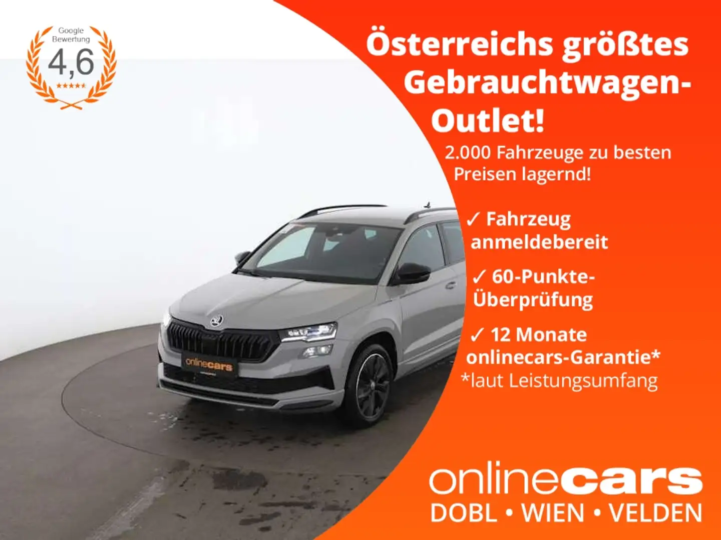 Skoda Karoq 1.5 TSI ACT Sport Aut MATRIX AHK RADAR Grau - 1