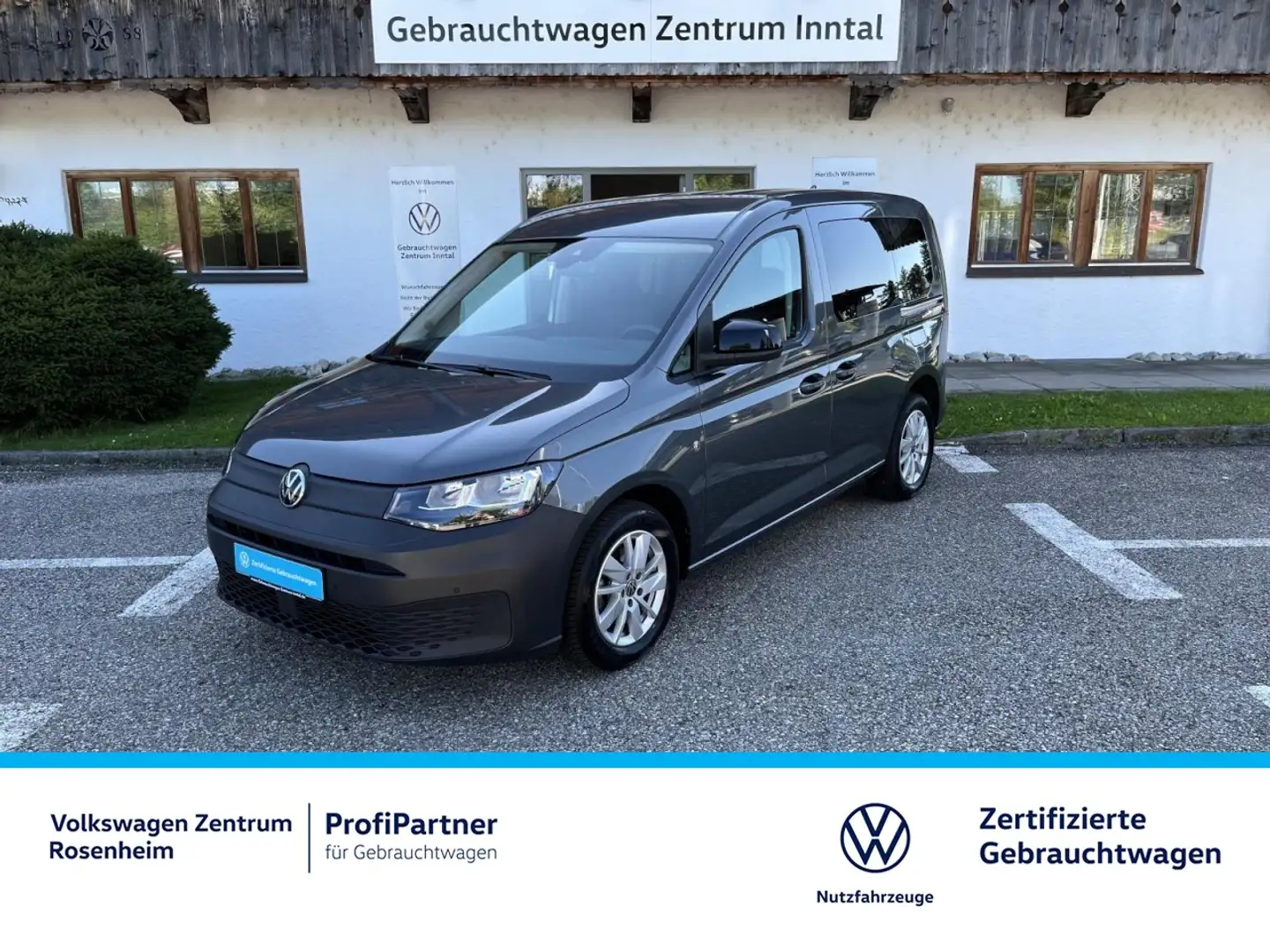 Volkswagen Caddy Basis 2,0 TDI (Sitzhzg.+Klima+RearView) Klima Grau - 1