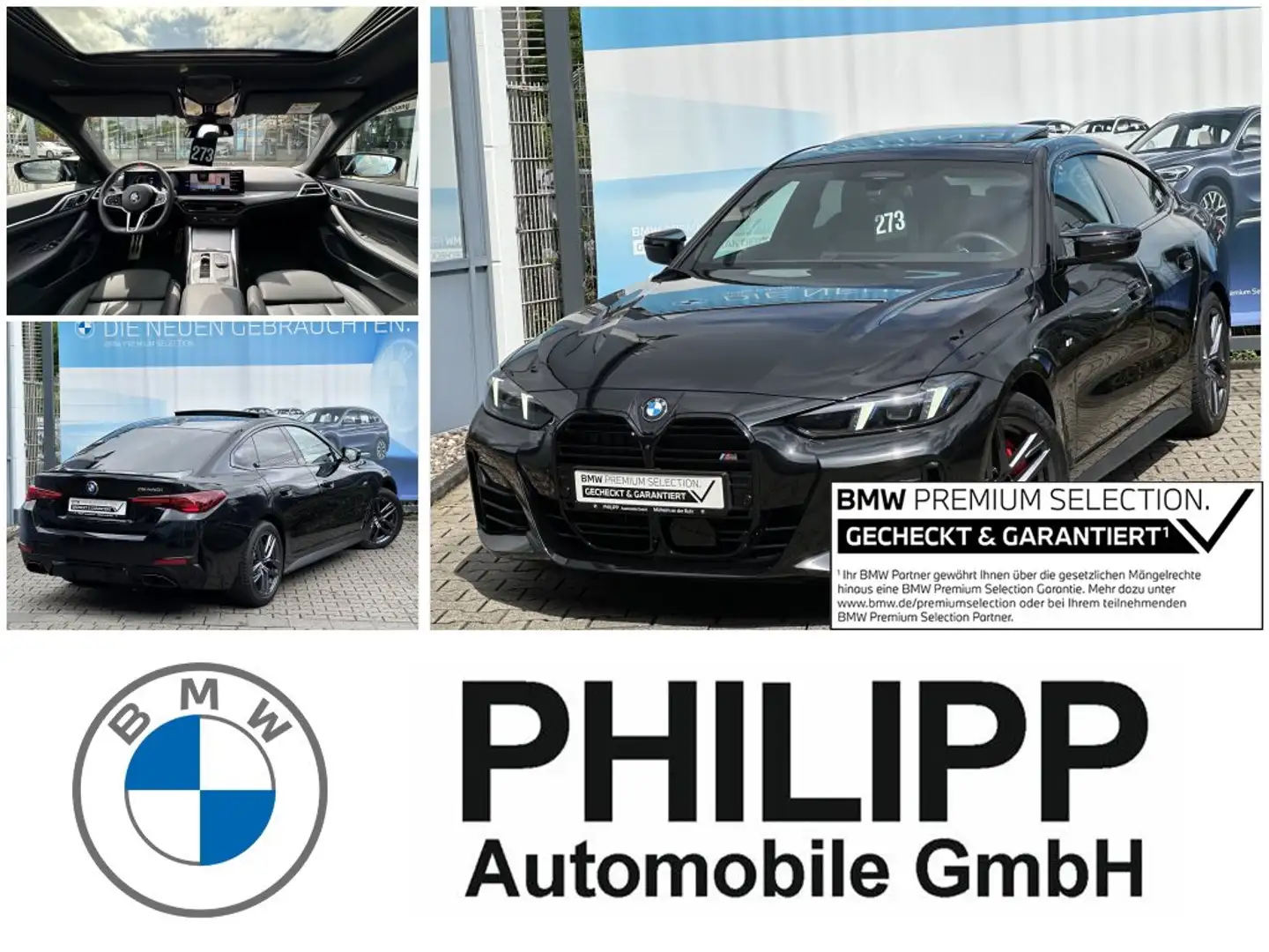 BMW 440 M440i xDrive Gran Coupe M Sport Pro Facelift h&k Schwarz - 1