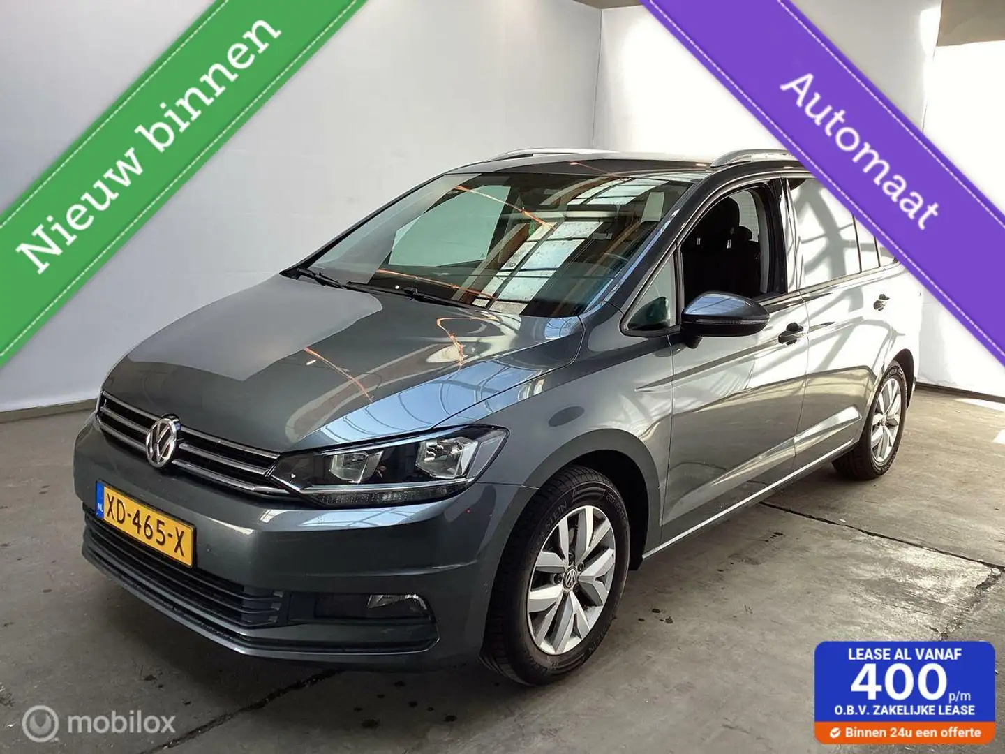 Volkswagen Touran 1.5 TSI Comfortline Business 7p/AUTOMAAT/Airco/Cru Grijs - 1