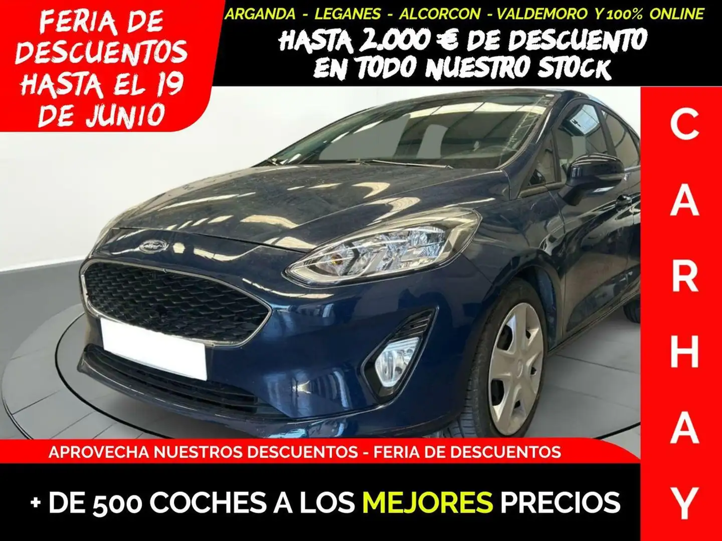 Ford Fiesta 1.0 ECOBOOST MHEV 92KW 125CV TREND 5P Azul - 1