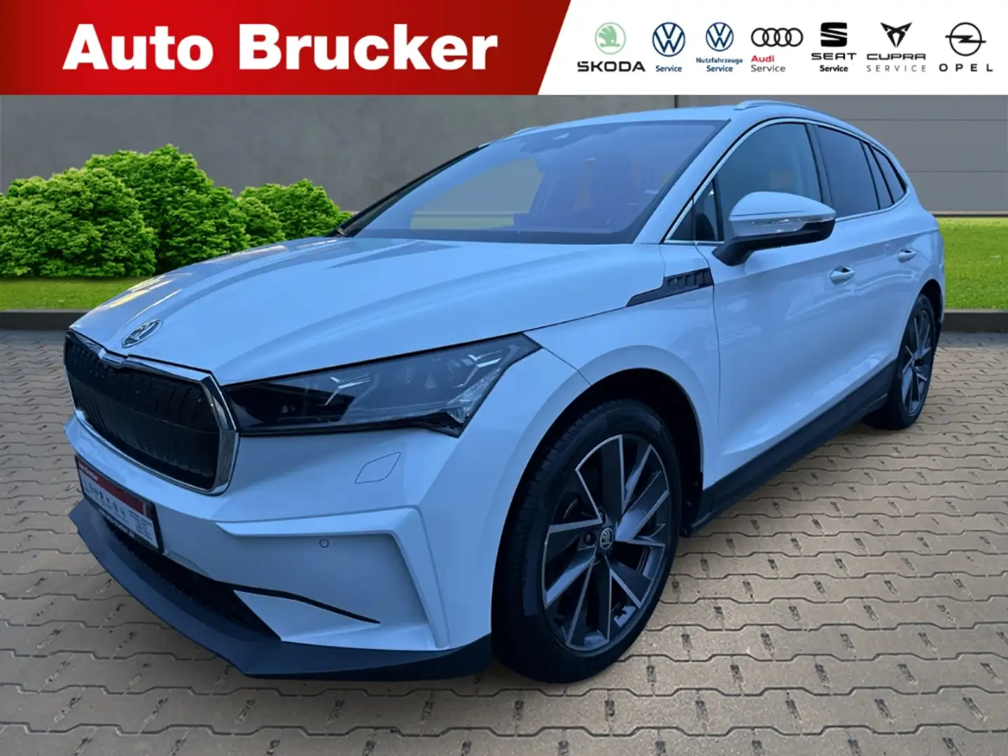 Skoda Enyaq 60 Suite+Anhängerkuplung+elektr.Panoramadach+Navi Weiß - 1