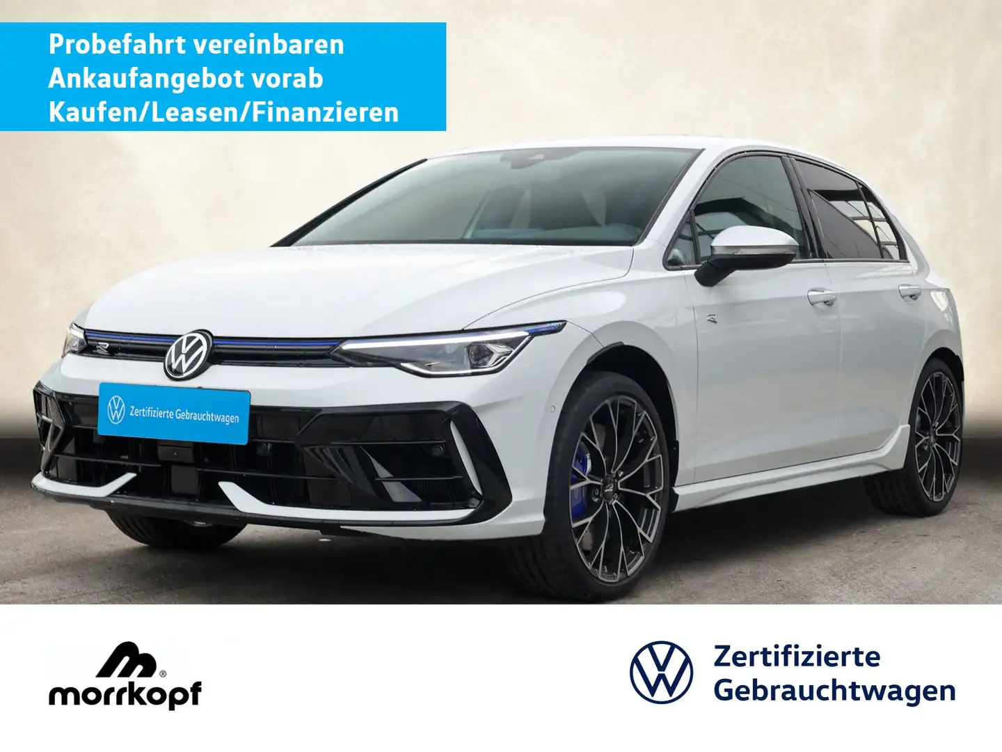 Volkswagen Golf 2.0TSI DSG 4Motion R +19ZOLL+AHK+FREI AB Navi Weiß - 1