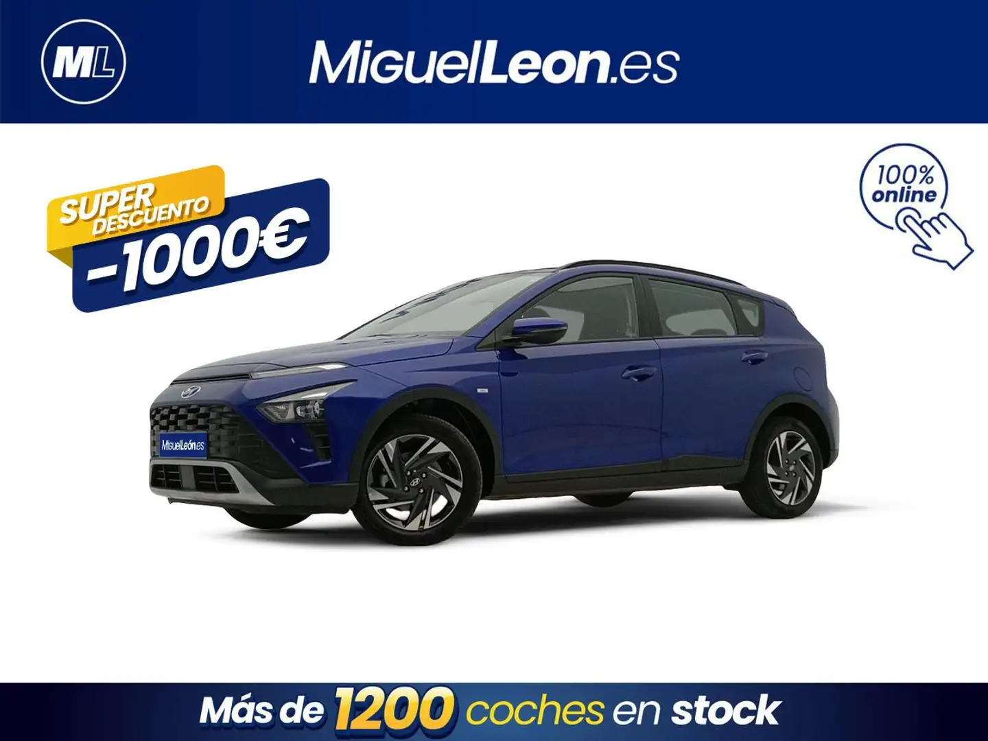 Hyundai BAYON 1.0 TGDI 74kW (100CV) 48V Essence Azul - 1