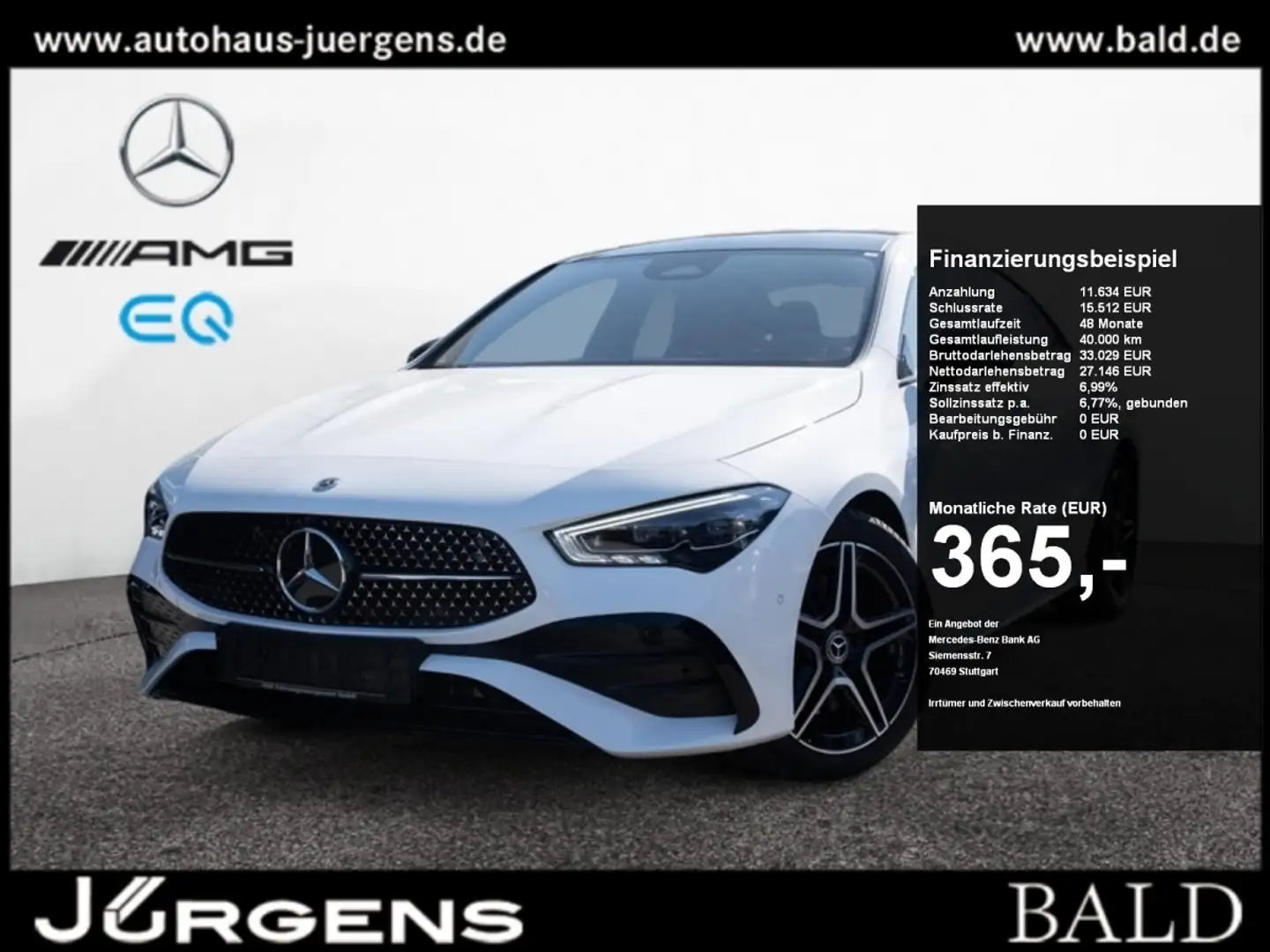 Mercedes-Benz CLA 200 Coupé AMG-Sport/360/Pano/Burm/Night/Dist Wit - 1