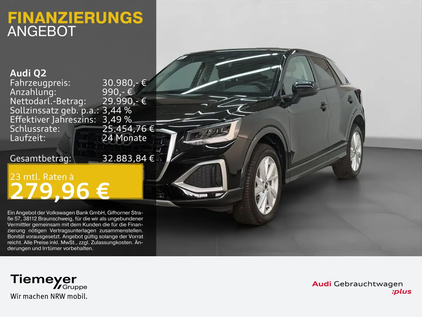Audi Q2 35 TDI ADVANCED KAMERA SPORTSITZE eKLAPPE SOU Schwarz - 1