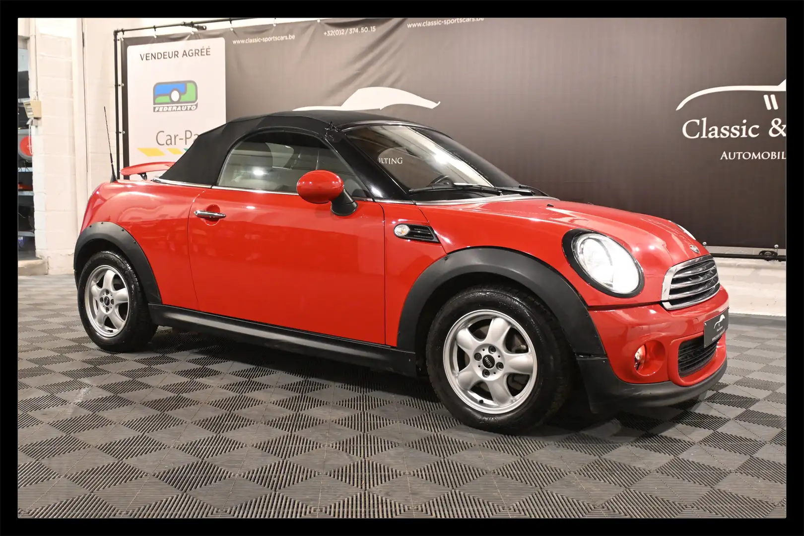 MINI Cooper Roadster ROADSTER 1.6i / CUIR / CLIMAT / GPS NAVIGATION !! Rood - 1