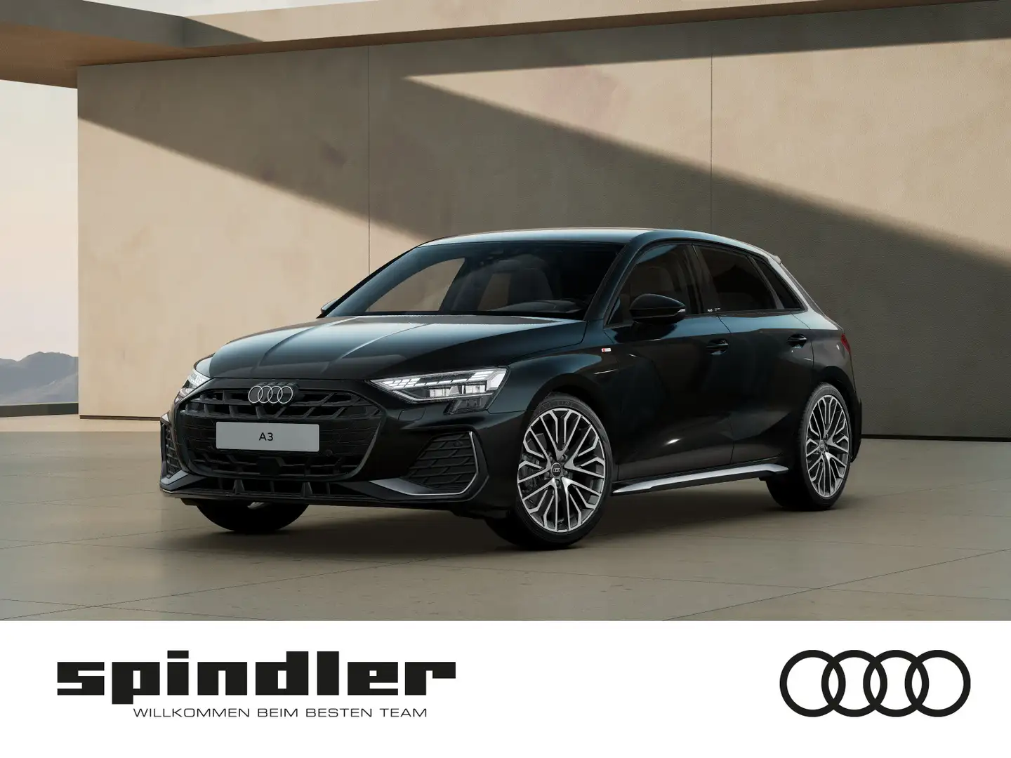 Audi A3 S line 35 TDI S-tronic | LED,Navi,A Zwart - 1