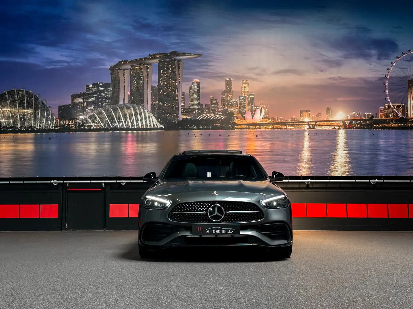 Mercedes-Benz C 300 C300 e AMG Memory|HUD|Panorama|Leder Gris - 2