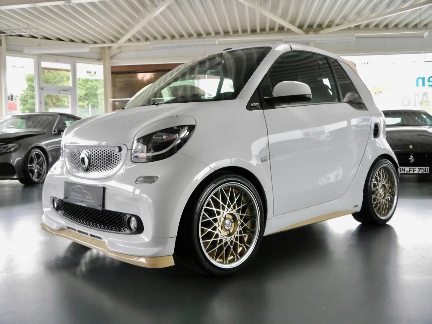 smart forTwo fortwo cabrio Brabus*Navi*JBL*Gewindef. Weiß - 1