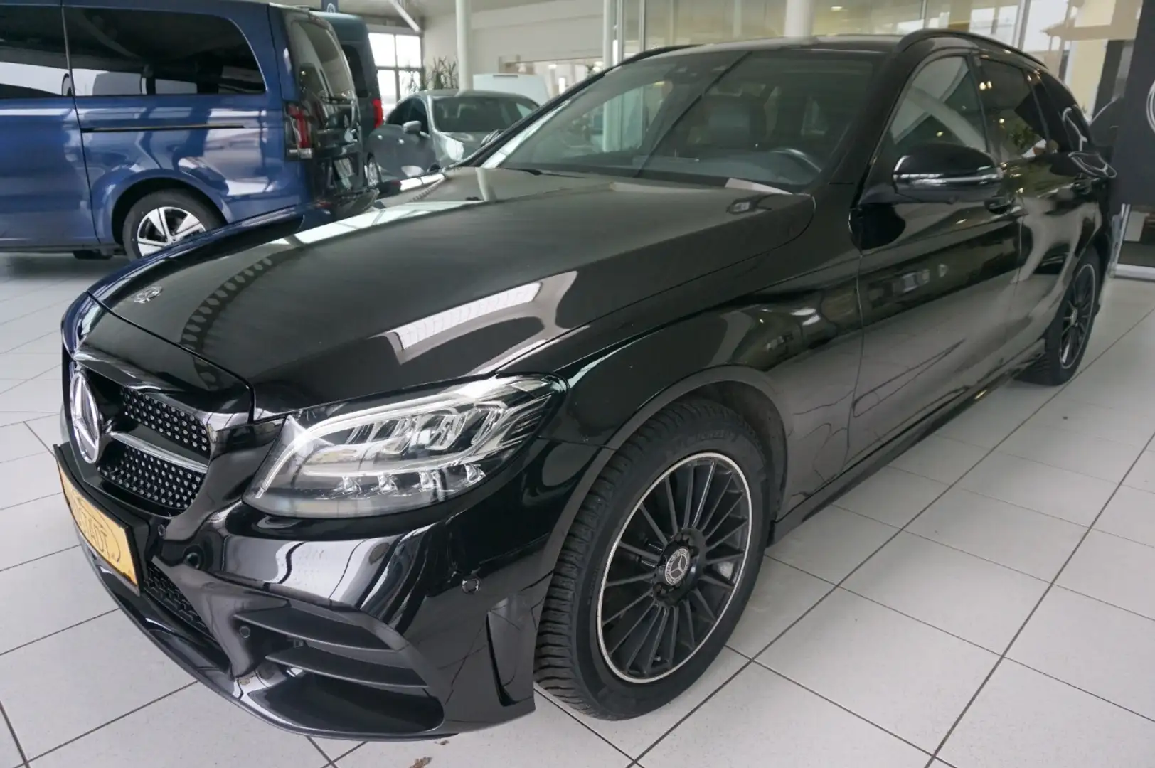 Mercedes-Benz C 220 d T-Modell AHK abnehmbar PTS Shz LED AUT Schwarz - 1