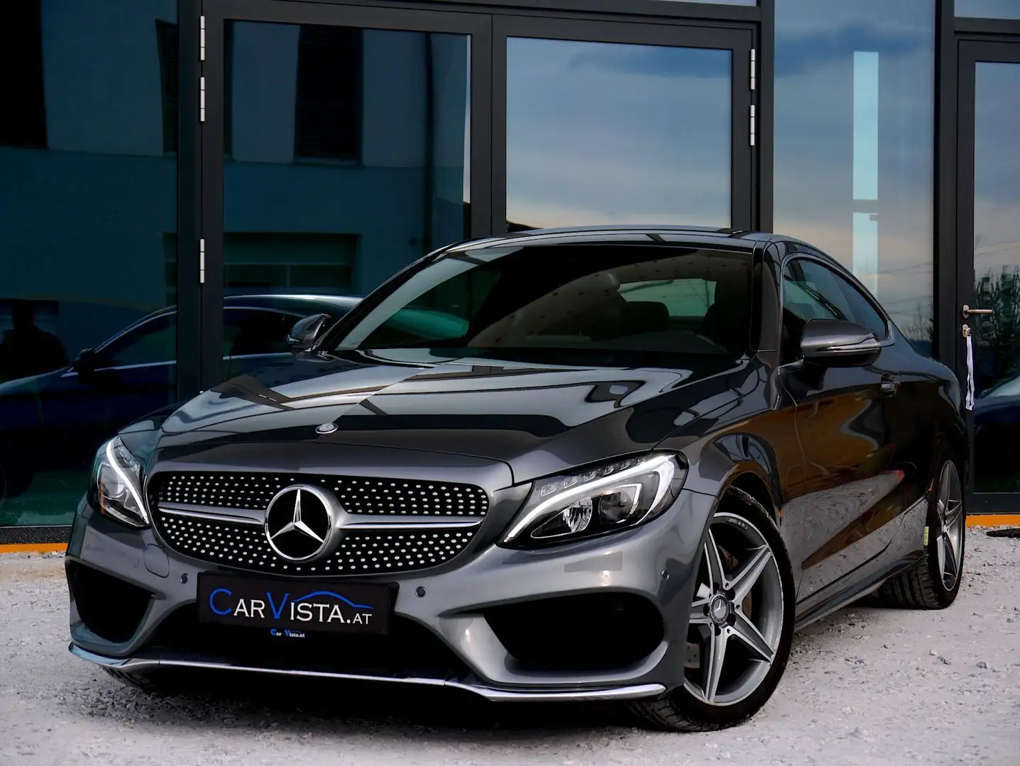 Mercedes-Benz C 180 Coupe AMG Line Aut. Argent - 1