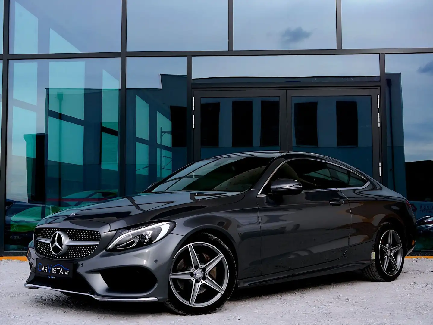 Mercedes-Benz C 180 Coupe AMG Line Aut. Argent - 2