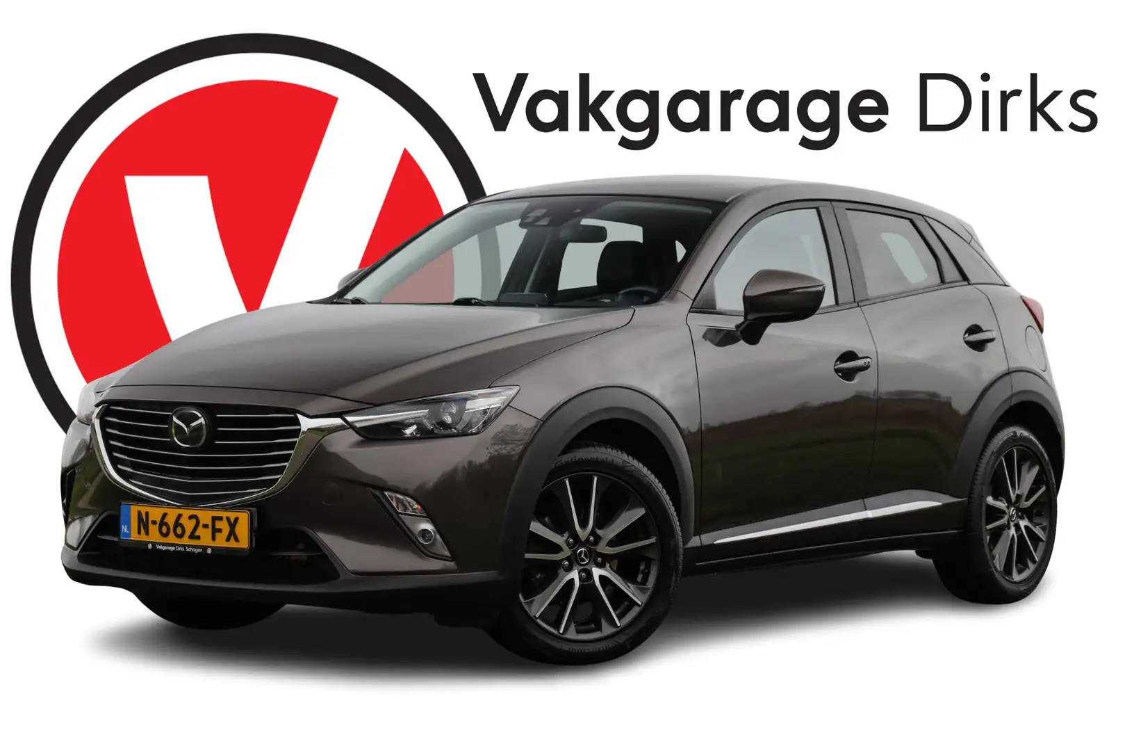 Mazda CX-3 2.0 SkyActiv-G 120 GT-M ✅ Leder ✅ ACC ✅ LED Brązowy - 1