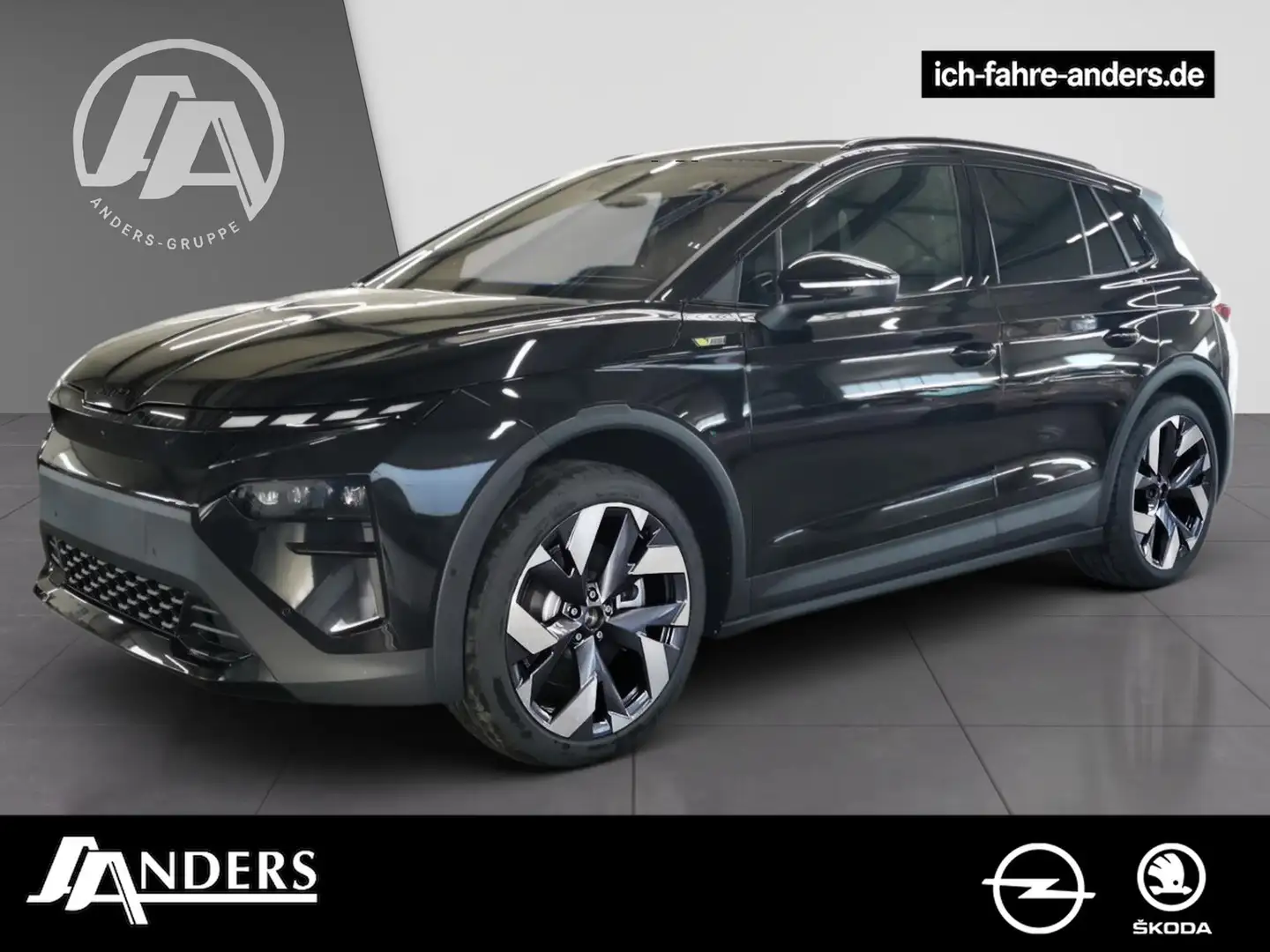 Skoda Elroq RS 4x4 +AHK+Distronic+HUD+SHZ+360+FLA+LED Schwarz - 1