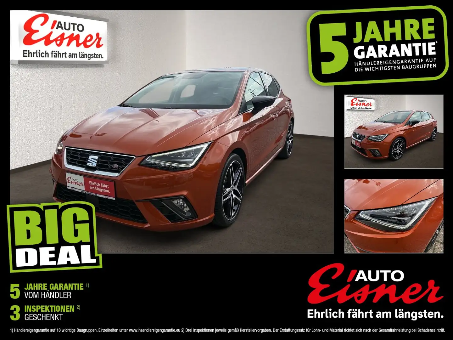 SEAT Ibiza FR EcoTSI Lagerabverkauf bis 31.08.2026 Orange - 1