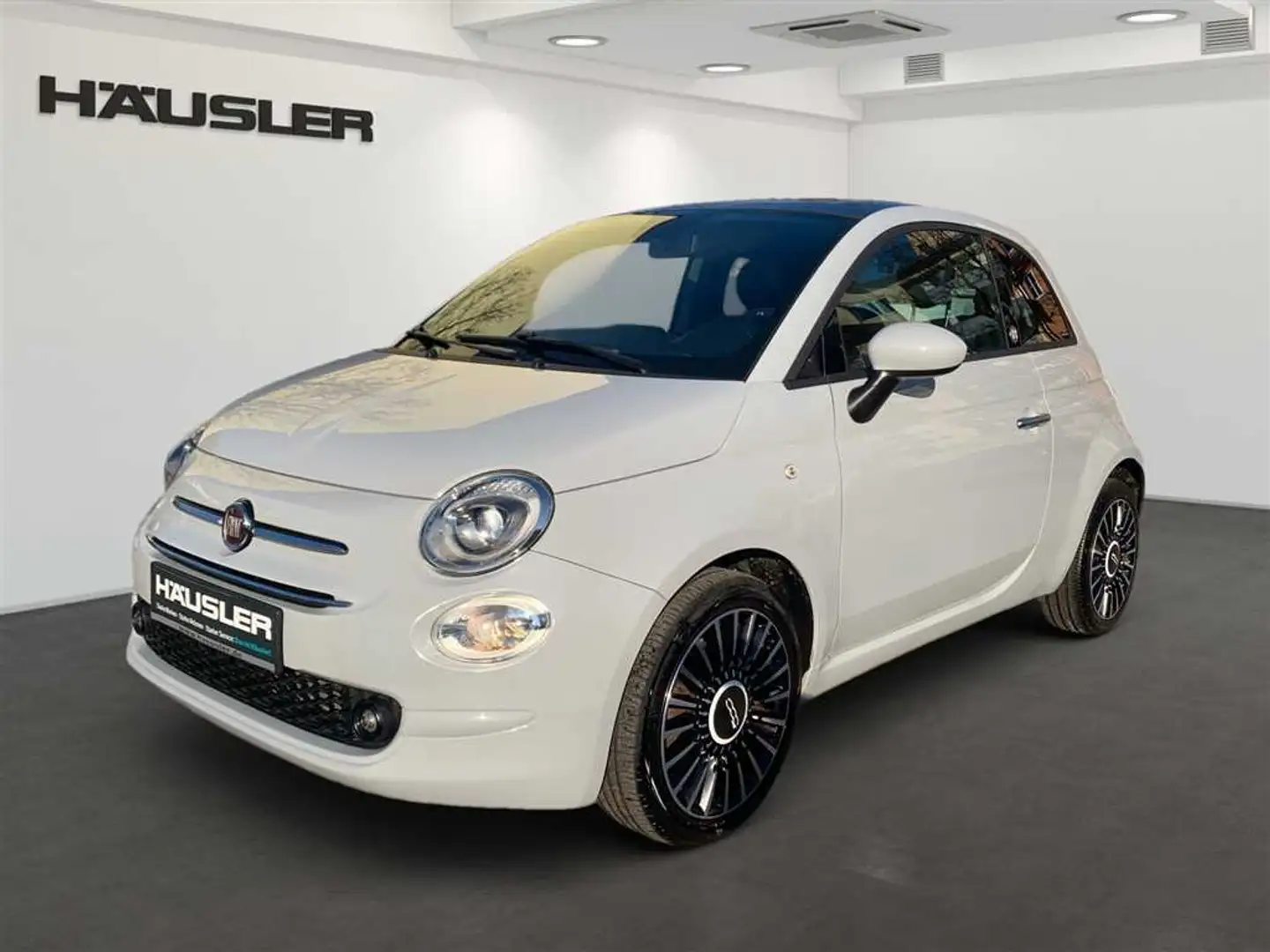 Fiat 500 1.0 Hybrid Launch Edition Glasdach PDC CarPlay Tem Grau - 1