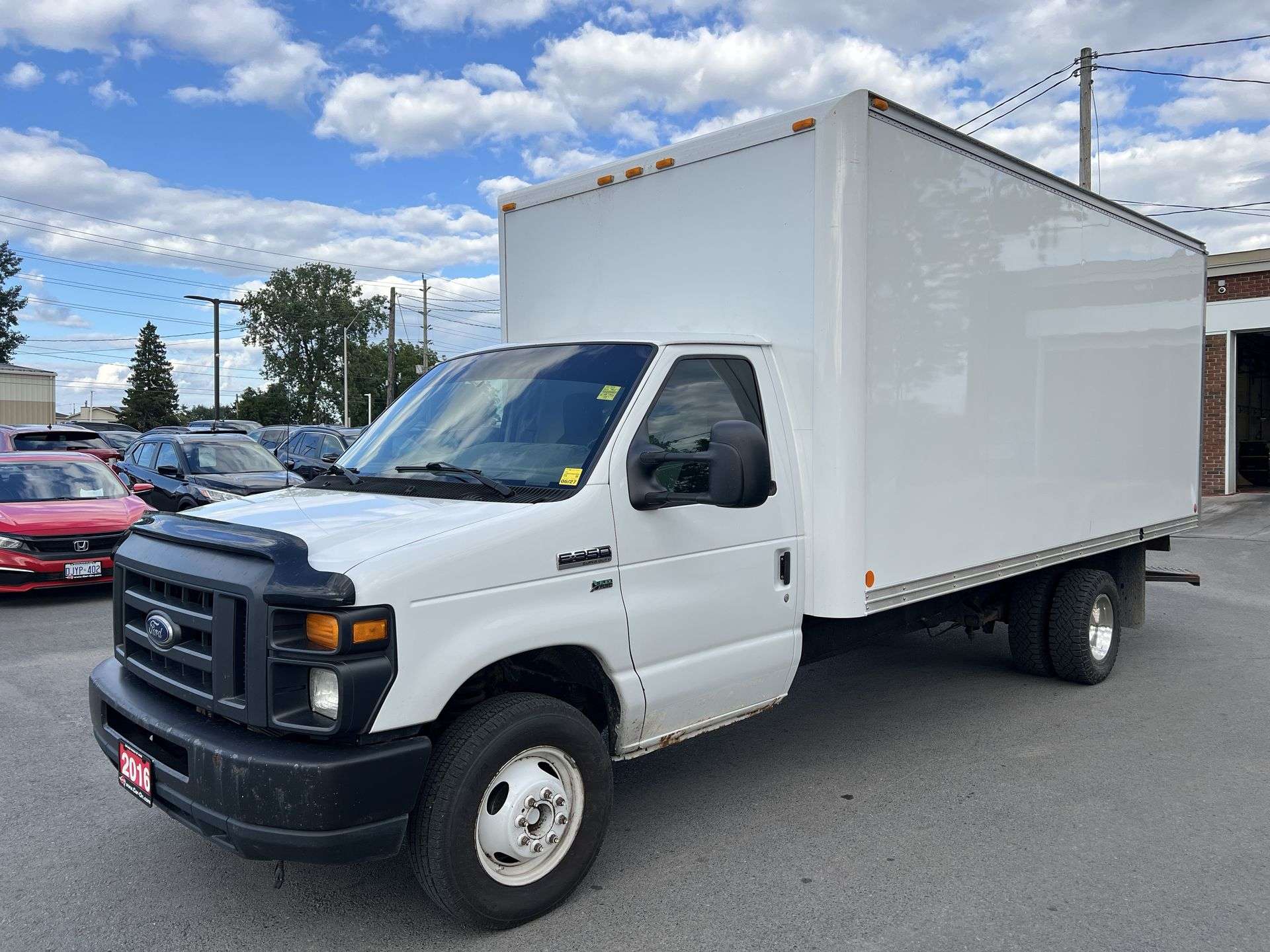 White 2016 Ford E-Series Chassis Pickup Truck Rear-Wheel Drive Automatic