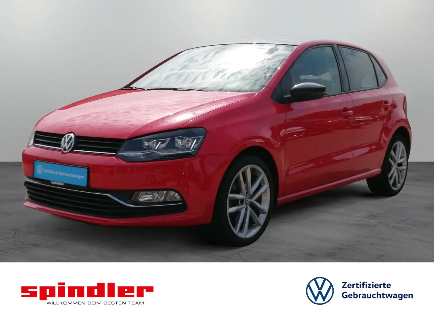 Volkswagen Polo Highline 1.0 TSI DSG / Klima, LED, PDC, SHZ Rot - 1