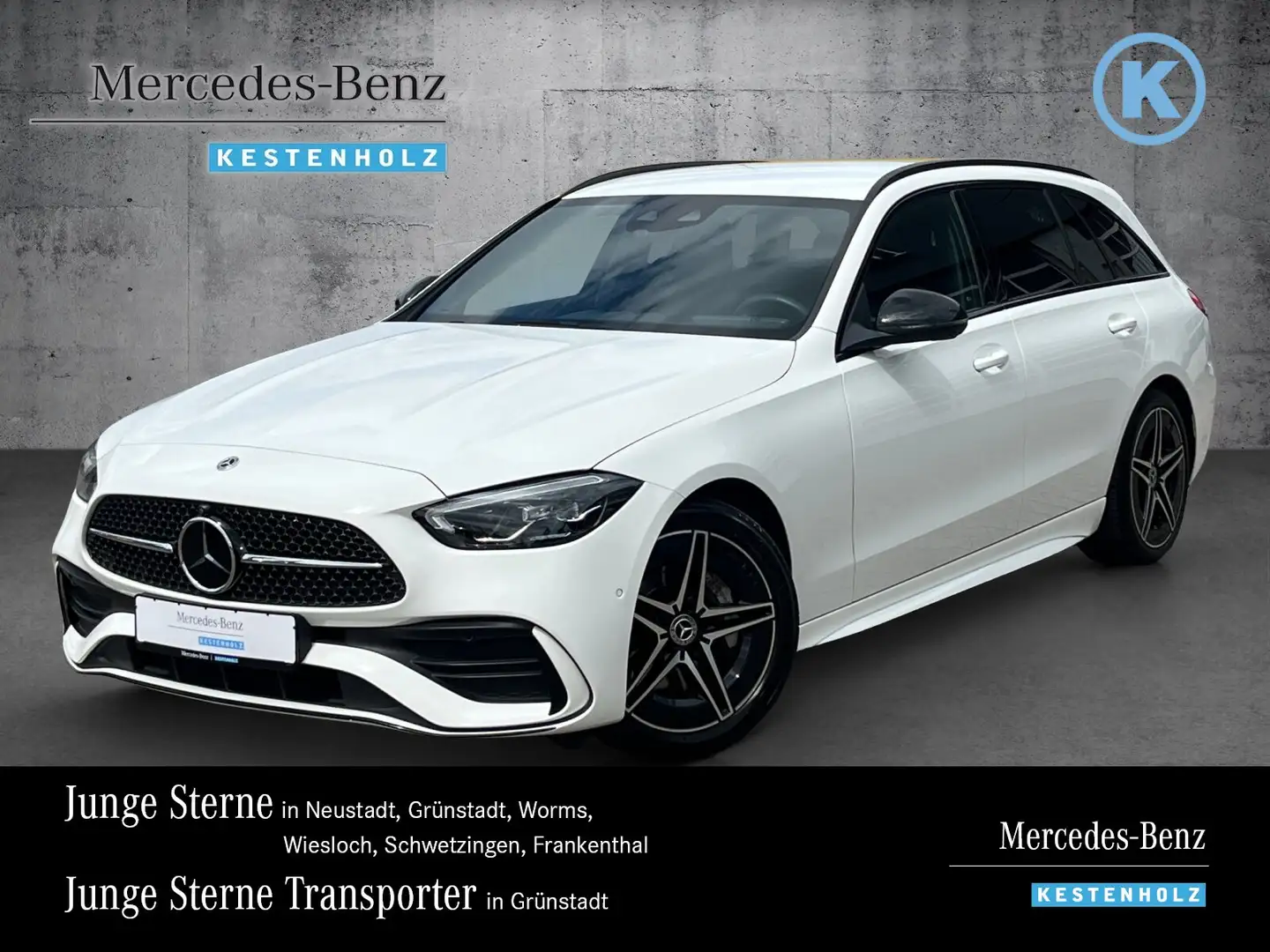 Mercedes-Benz C 300 C 300 4M T AMG+DISTRO+MEMO+360°+AHK+NIGHT+EDW LED Weiß - 1
