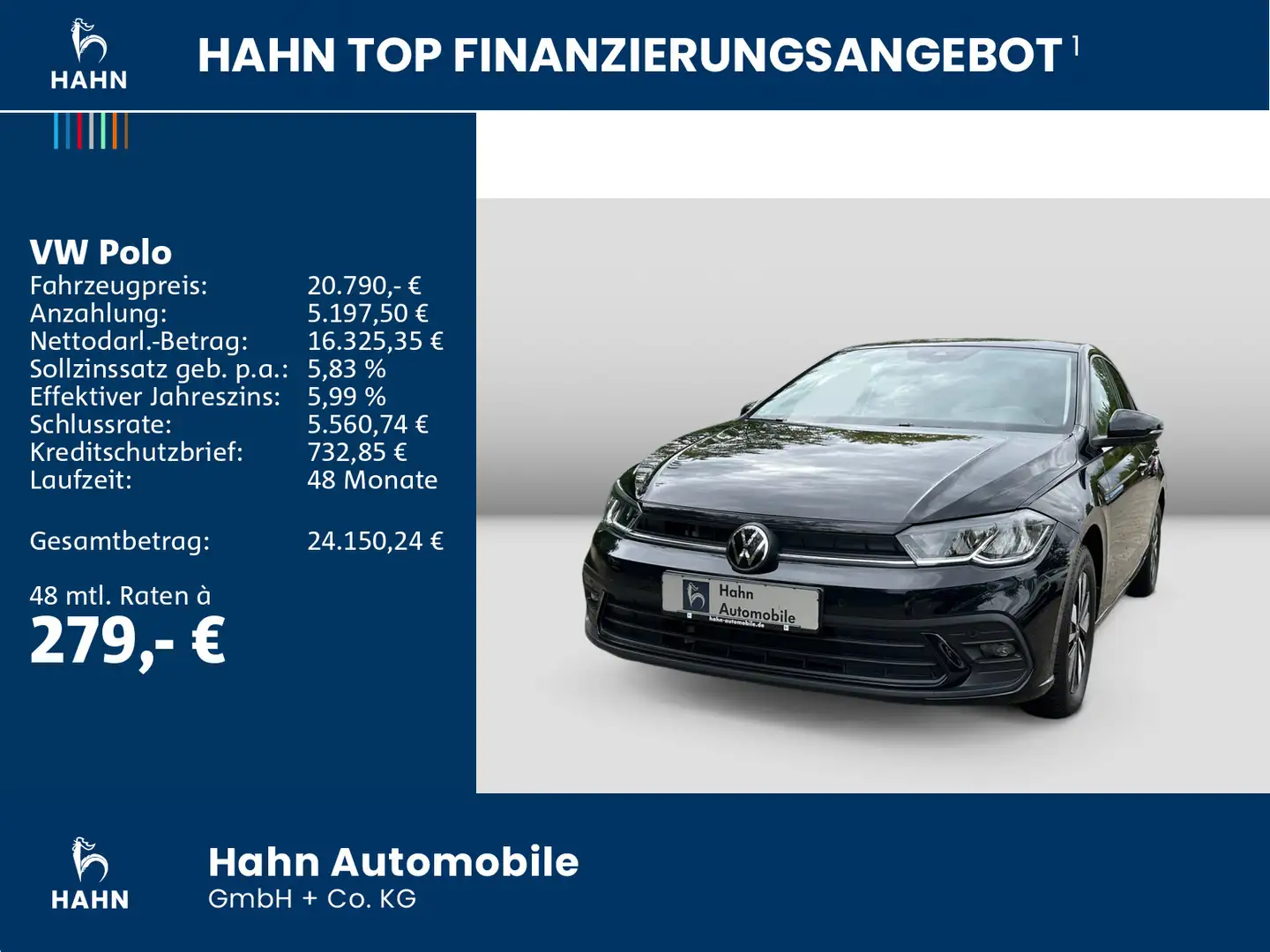 Volkswagen Polo 1.0TSI DSG Move LED Navi-Vorb. PDC Sitzheiz Schwarz - 2