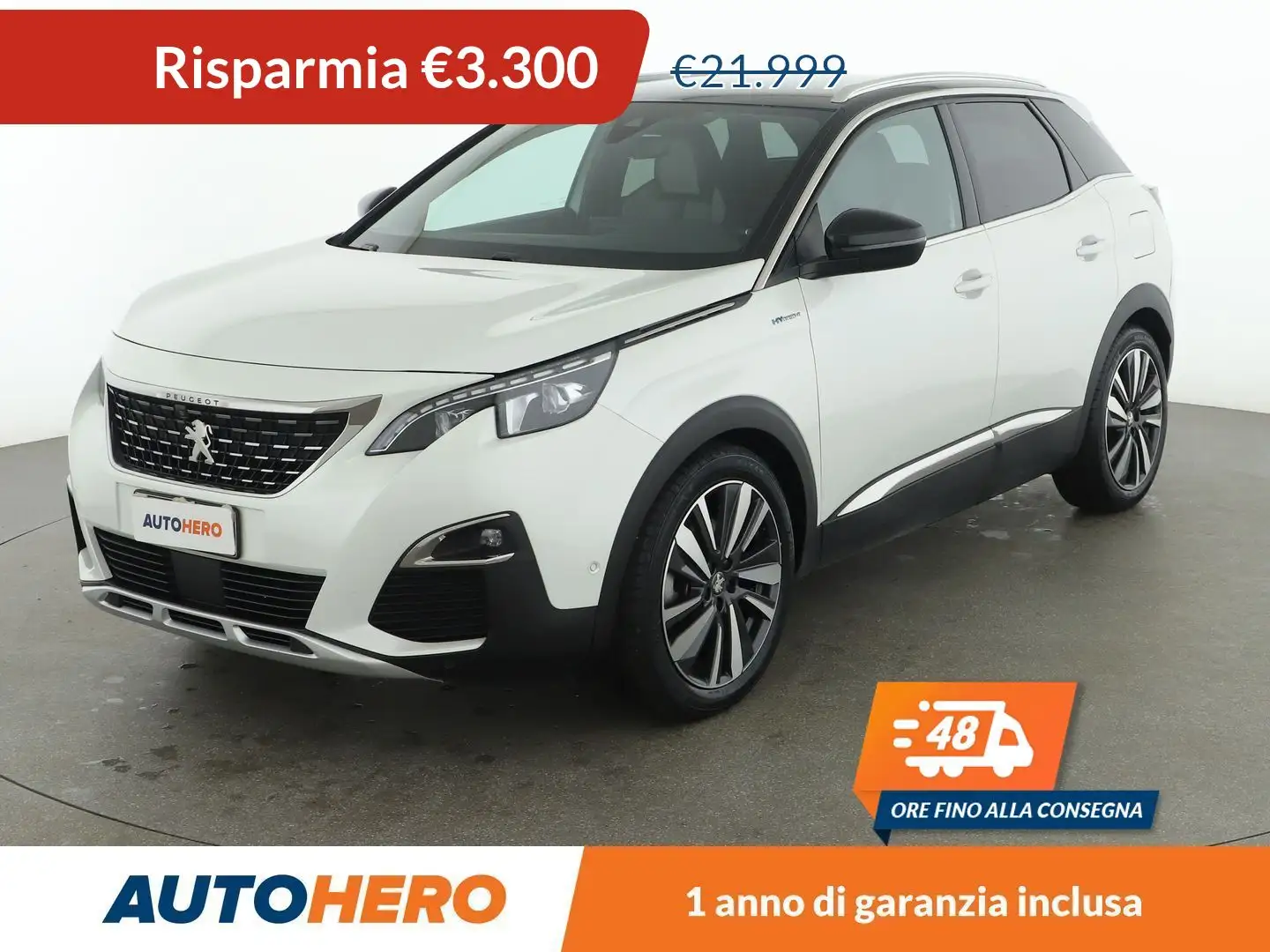 Peugeot 3008 1.6 Hybrid 4 300 GT e-EAT8 PHEV Biały - 1