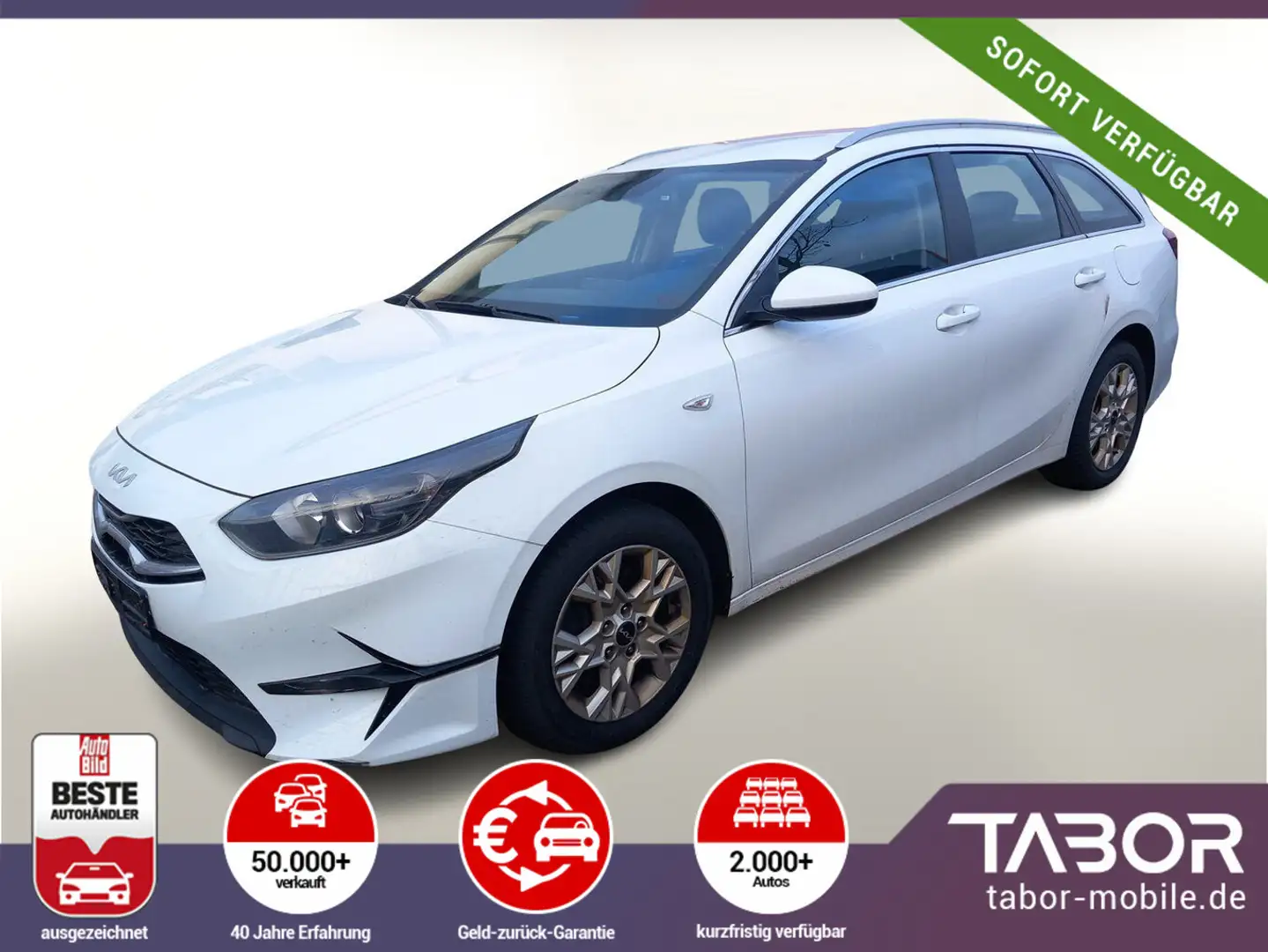 Kia Ceed / cee'd SW 1.5 T-GDI 160 DCT Vision Nav PDC Kam 16Z Weiß - 1