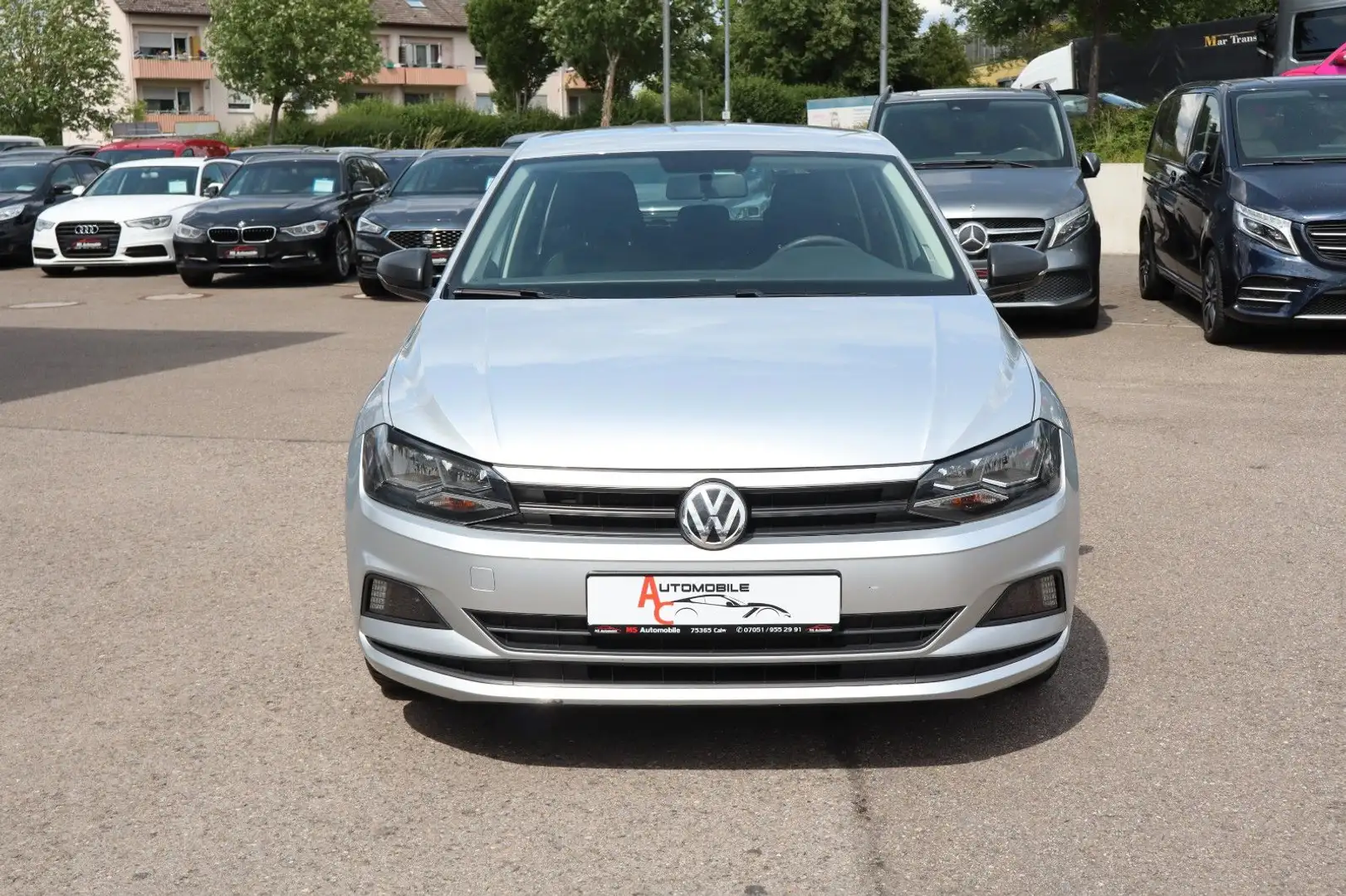 Volkswagen Polo VI 1.6 TDI Trendline Klima_8Fach_StzHz_AppC Argento - 2