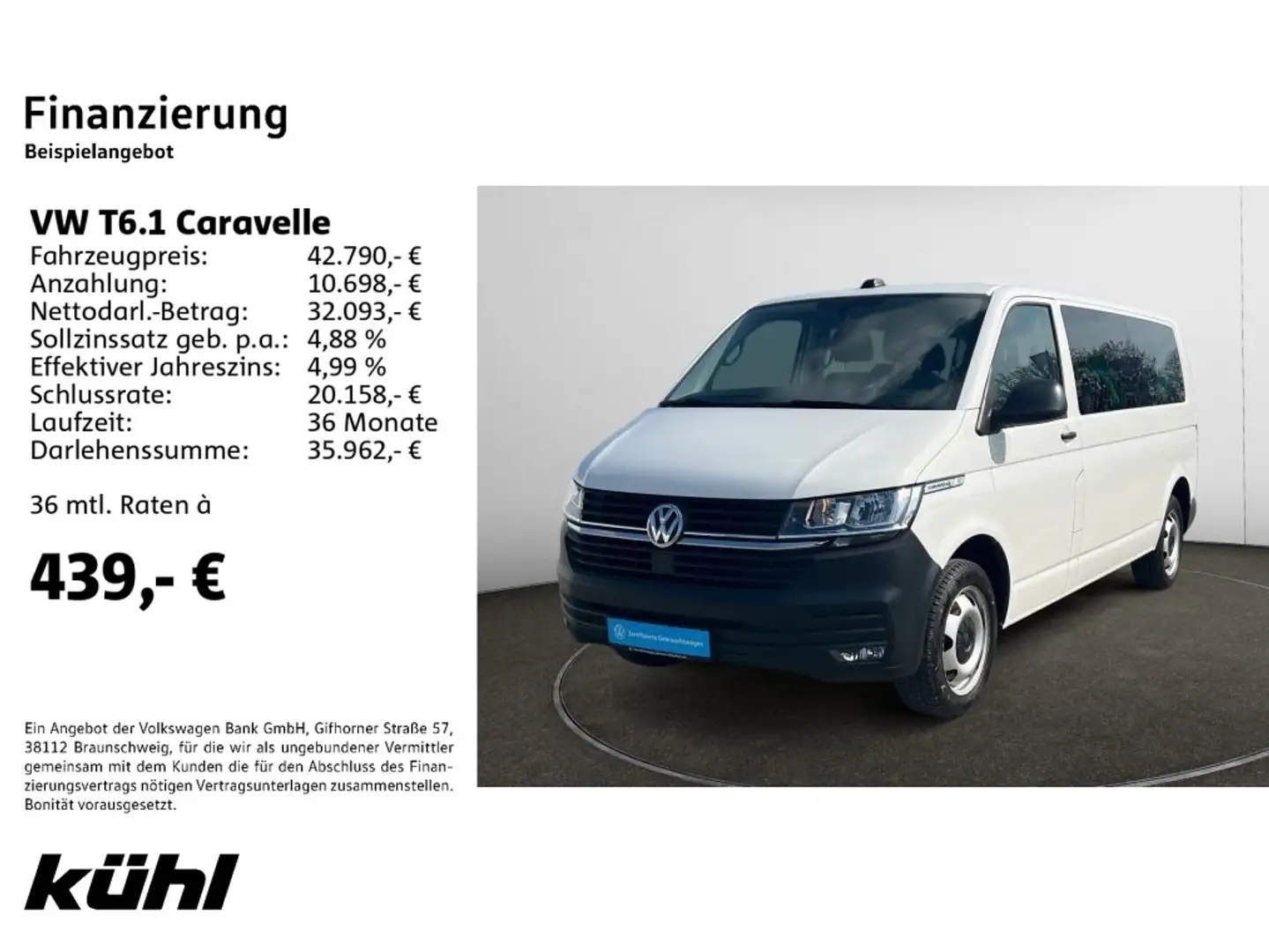 Volkswagen T6.1 Caravelle 2.0 TDI DSG 9. Sitzer LR Trendlin Blanc - 2